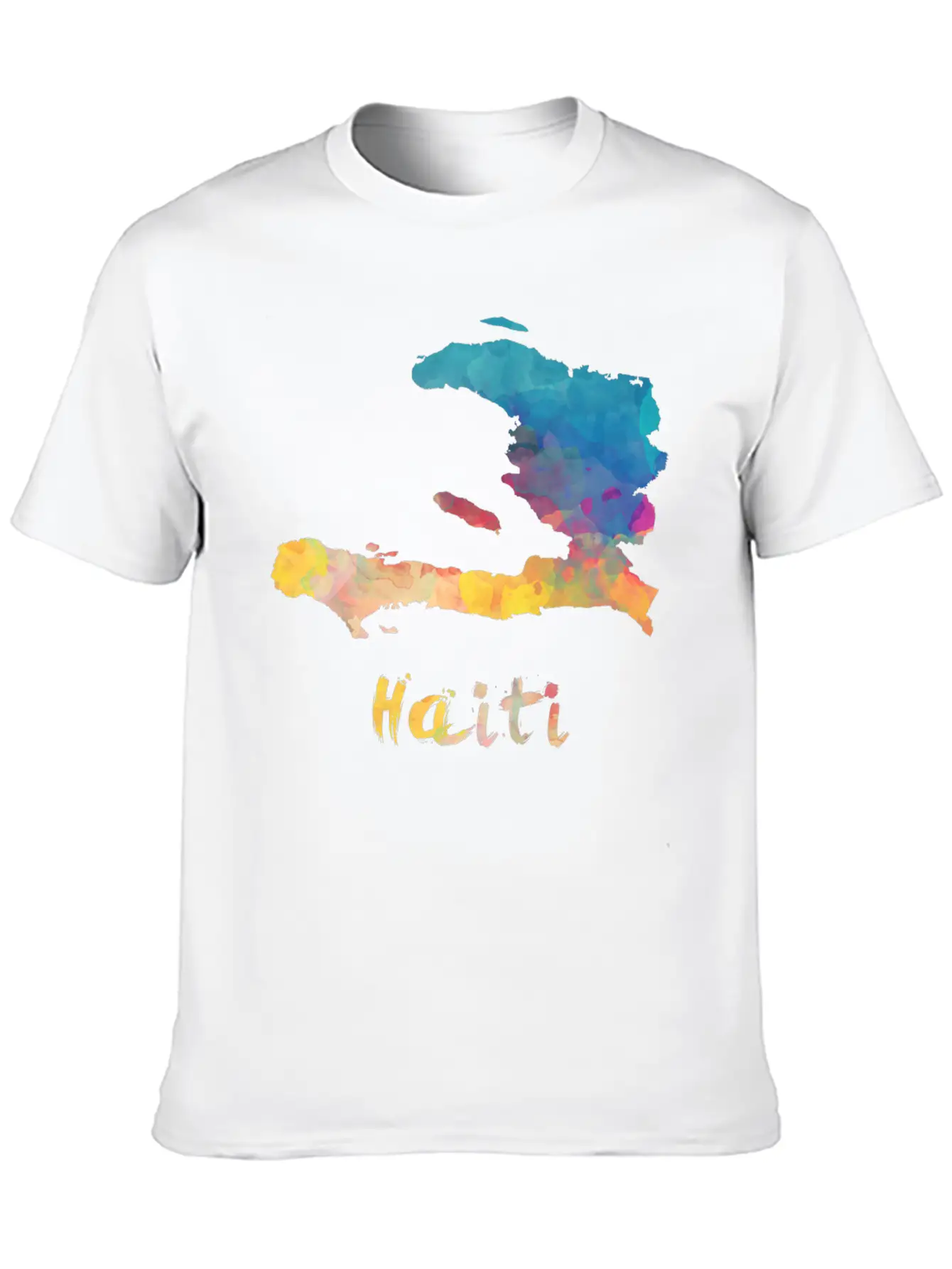 Haitian Watercolor Country Relaxed Everyday Tee – Lightweight And Durable Cotton
