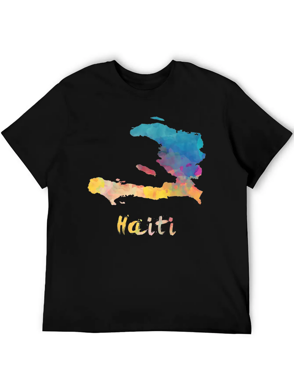Haitian Watercolor Country Relaxed Everyday Tee – Lightweight And Durable Cotton