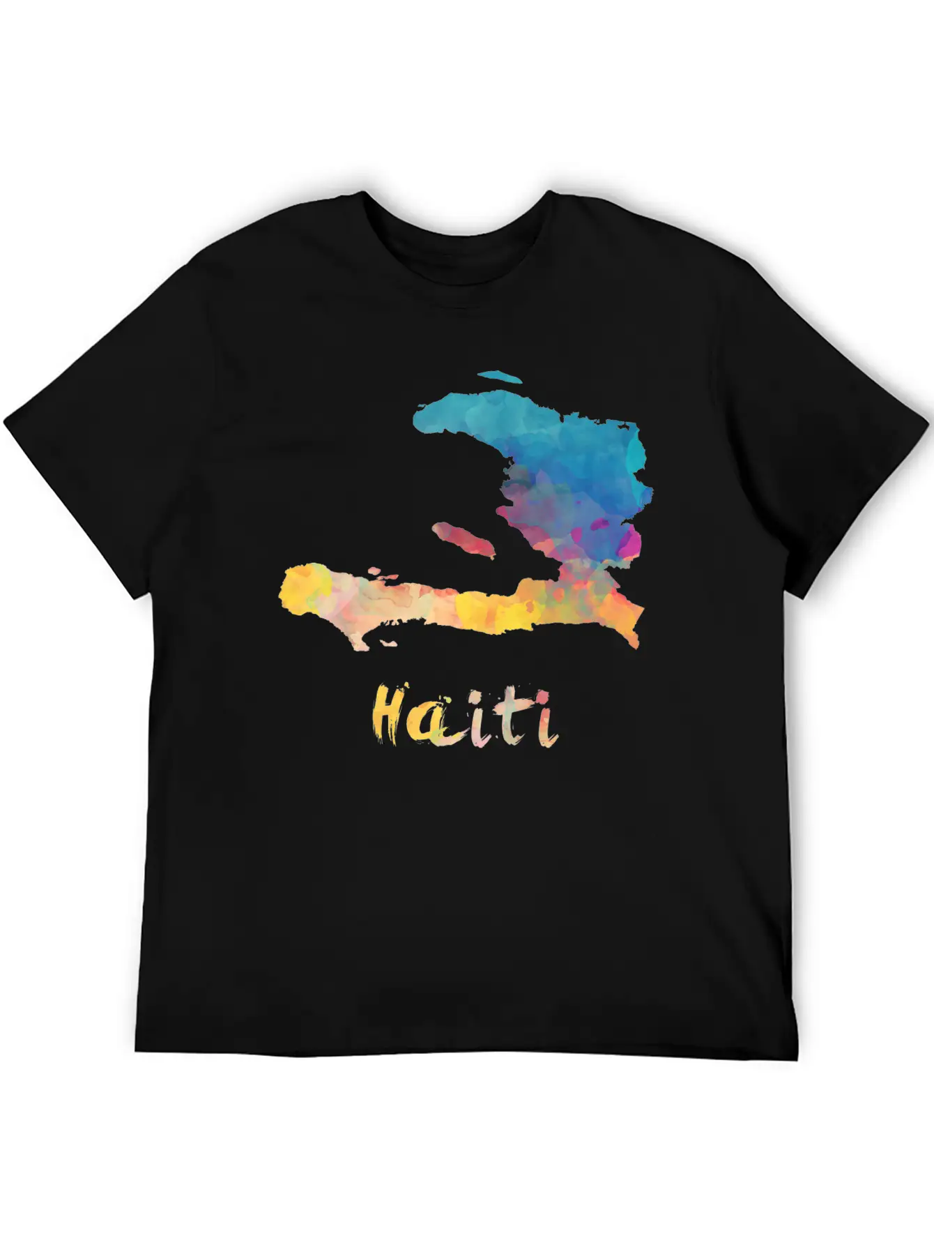 Haitian Watercolor Country Relaxed Everyday Tee – Lightweight And Durable Cotton