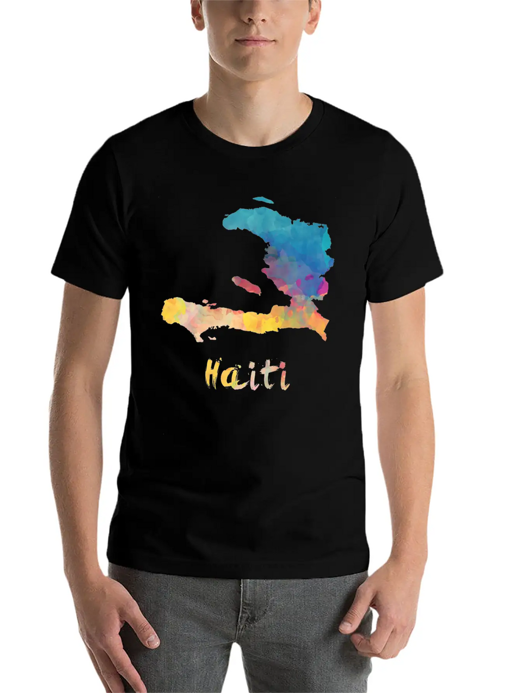 Haitian Watercolor Country Relaxed Everyday Tee – Lightweight And Durable Cotton