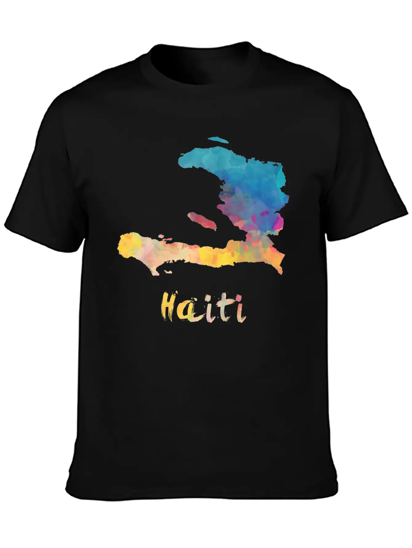 Haitian Watercolor Country Relaxed Everyday Tee – Lightweight And Durable Cotton