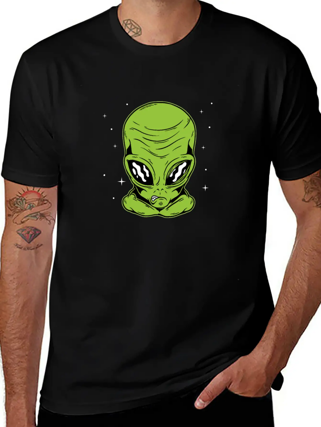 Halloween Alien Funny Matching Couple Gift Part 2 Breathable Soft Cotton T-Shirt – Timeless Casual Look