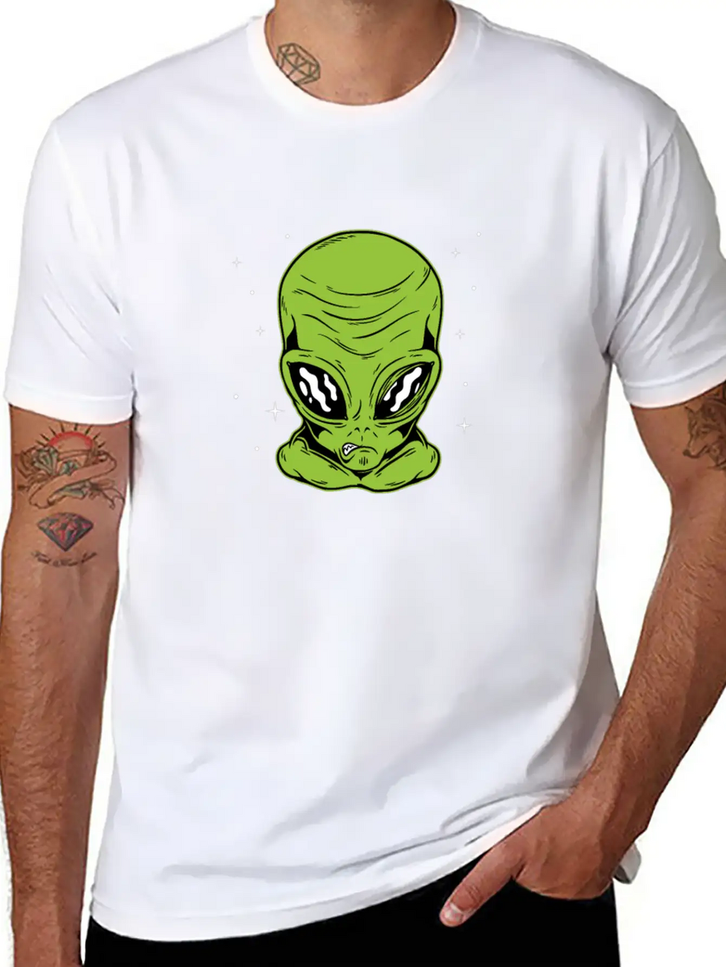 Halloween Alien Funny Matching Couple Gift Part 2 Breathable Soft Cotton T-Shirt – Timeless Casual Look