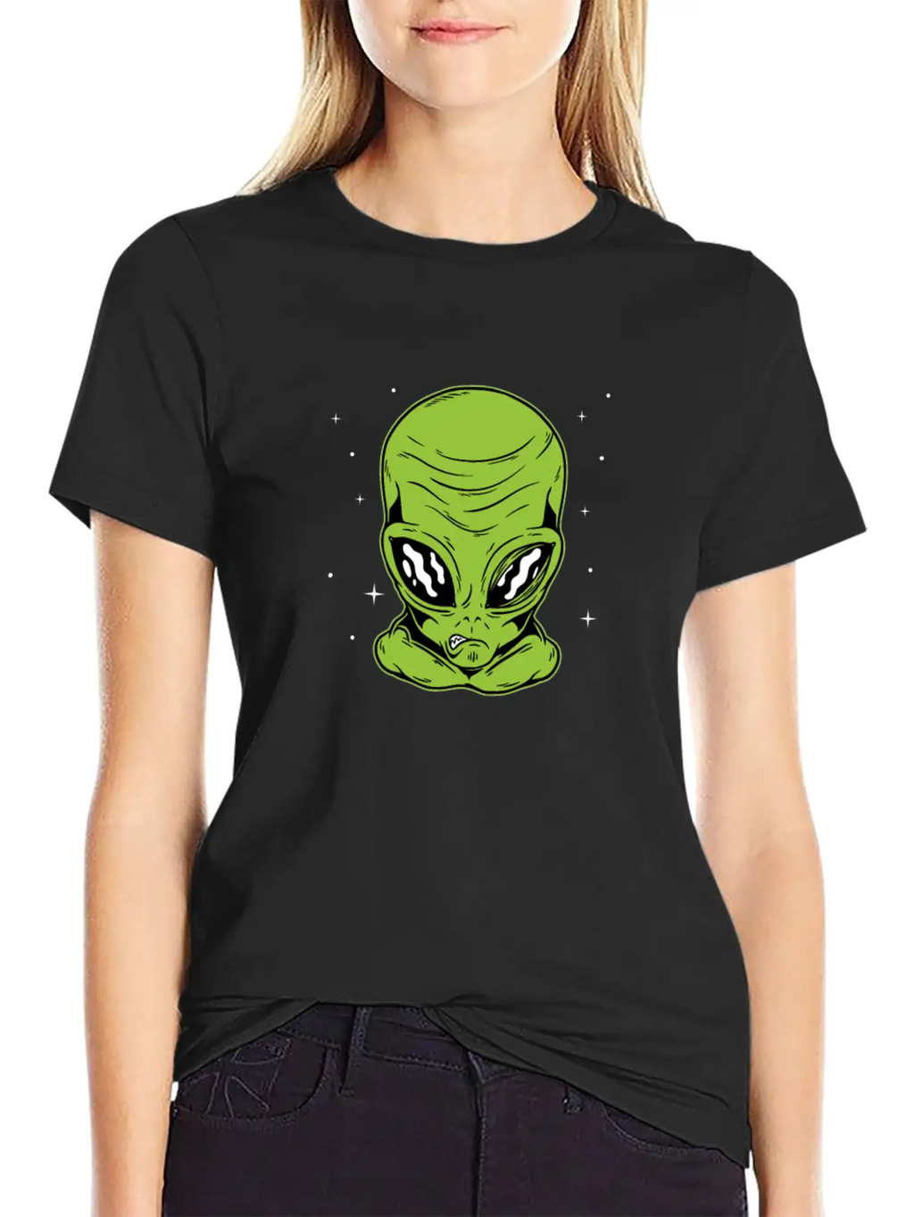 Halloween Alien Funny Matching Couple Gift Part 2 Breathable Soft Cotton T-Shirt – Timeless Casual Look
