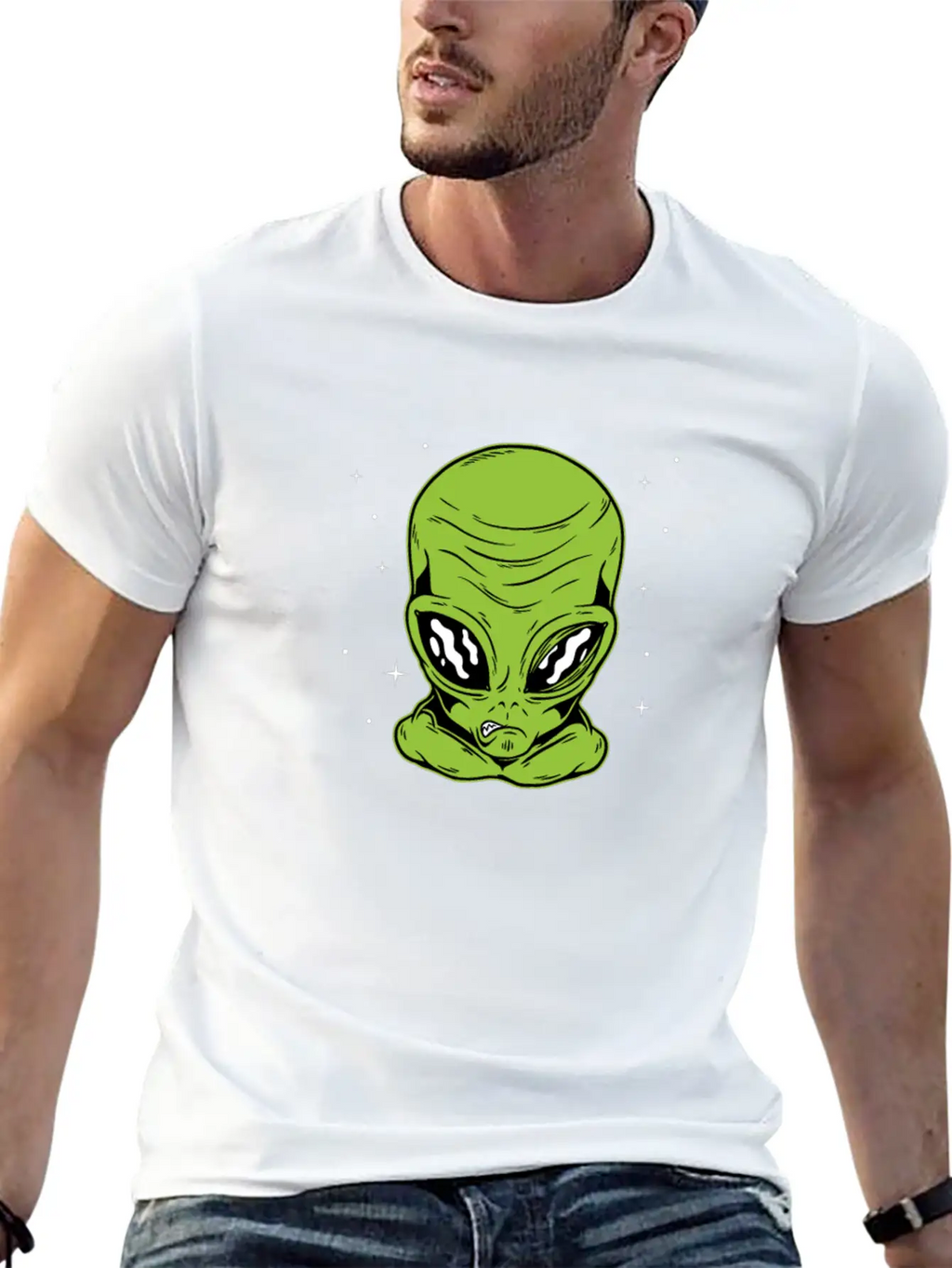 Halloween Alien Funny Matching Couple Gift Part 2 Breathable Soft Cotton T-Shirt – Timeless Casual Look
