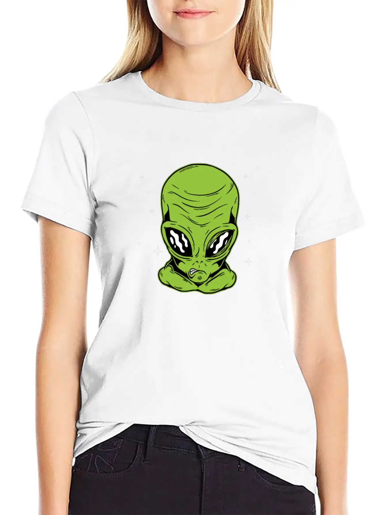 Halloween Alien Funny Matching Couple Gift Part 2 Breathable Soft Cotton T-Shirt – Timeless Casual Look