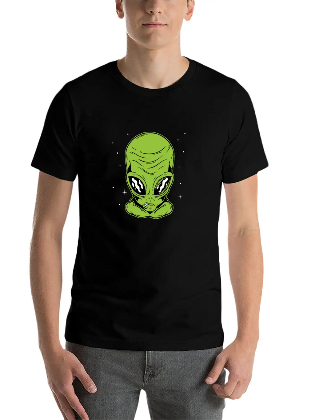 Halloween Alien Funny Matching Couple Gift Part 2 Breathable Soft Cotton T-Shirt – Timeless Casual Look