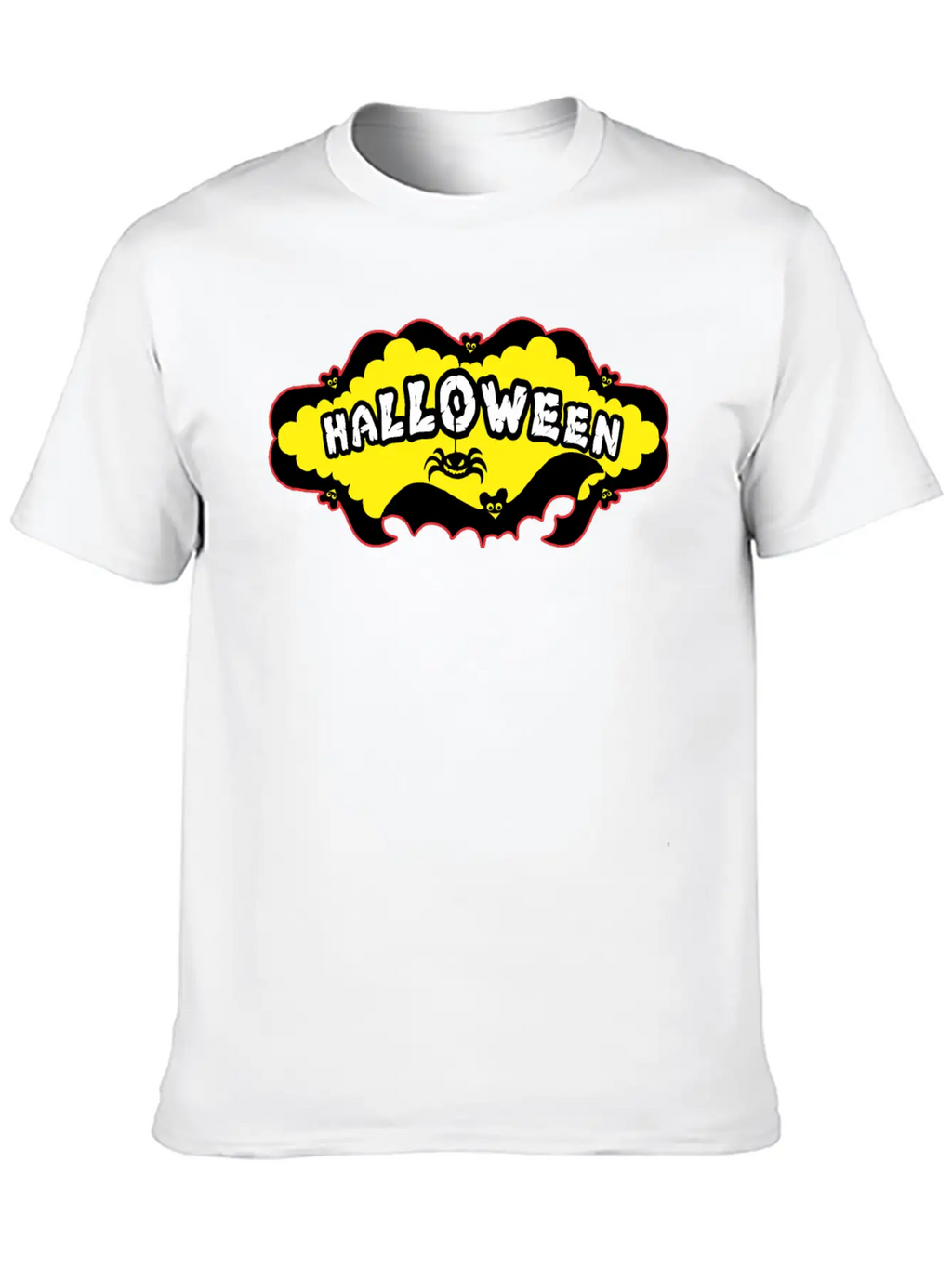 Halloween Bats And A Spider Relaxed Everyday Tee – Lightweight And Durable Cotton