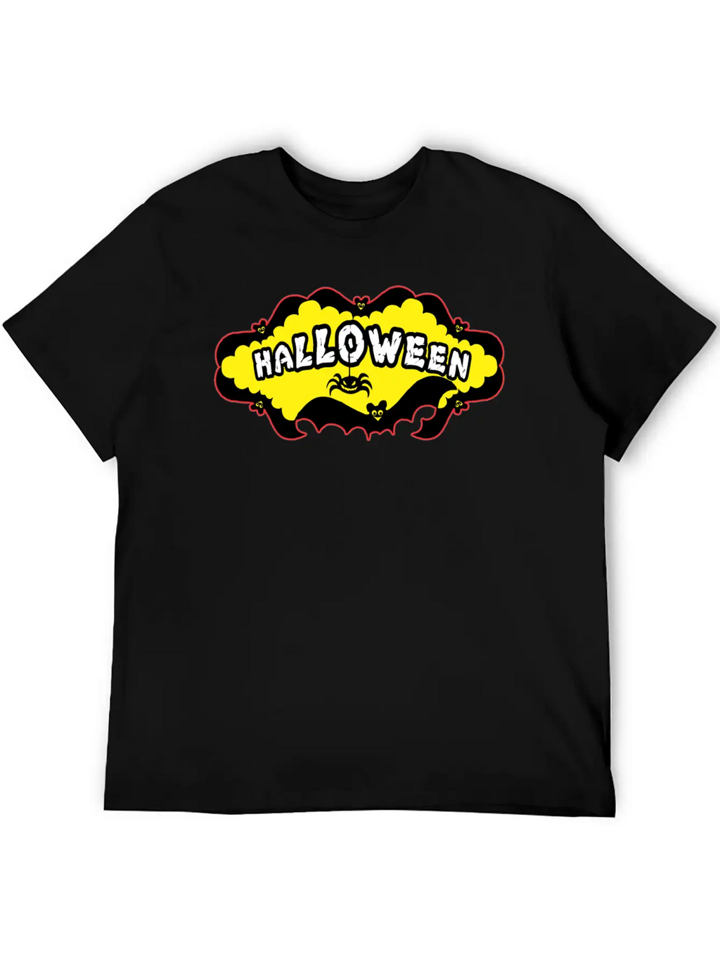 Halloween Bats And A Spider Relaxed Everyday Tee – Lightweight And Durable Cotton