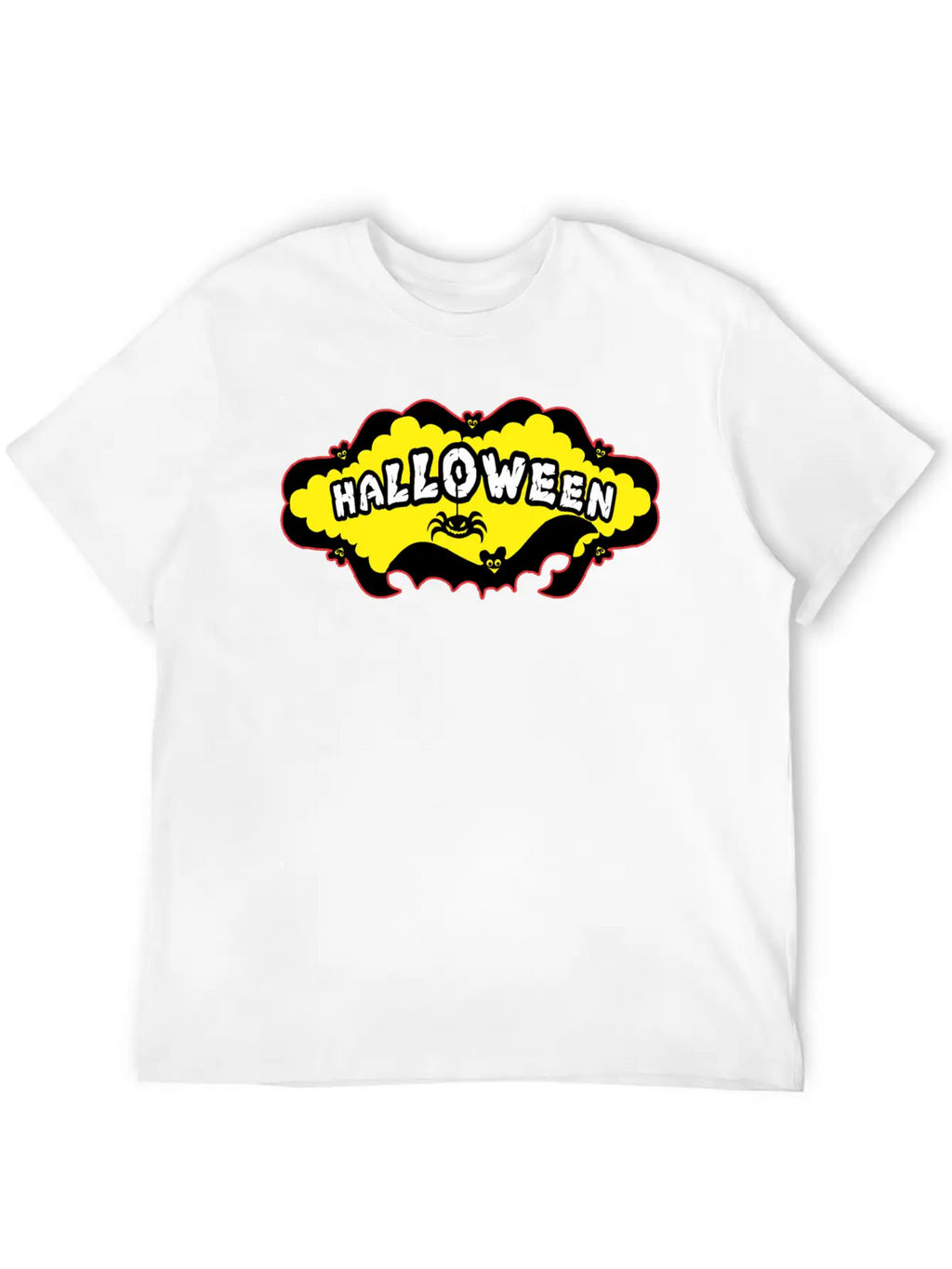 Halloween Bats And A Spider Relaxed Everyday Tee – Lightweight And Durable Cotton