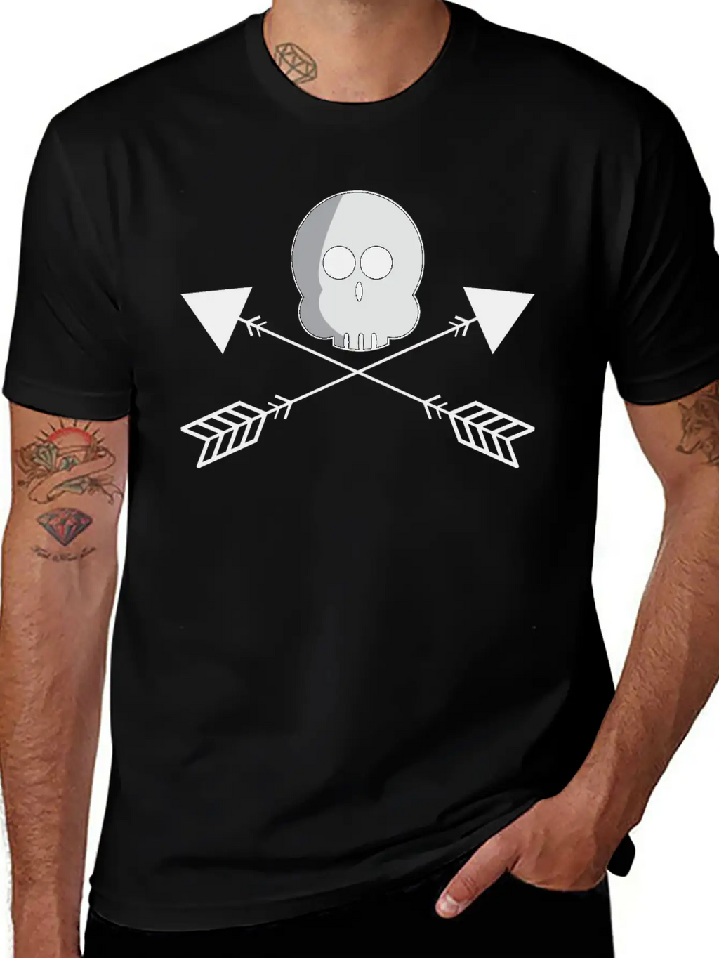 Halloween Boo And Arrow T Shirt Stylish Everyday T-Shirt – Unisex Basic Cotton Tee