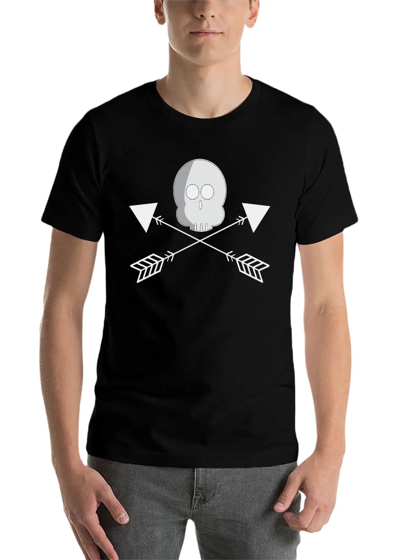 Halloween Boo And Arrow T Shirt Stylish Everyday T-Shirt – Unisex Basic Cotton Tee