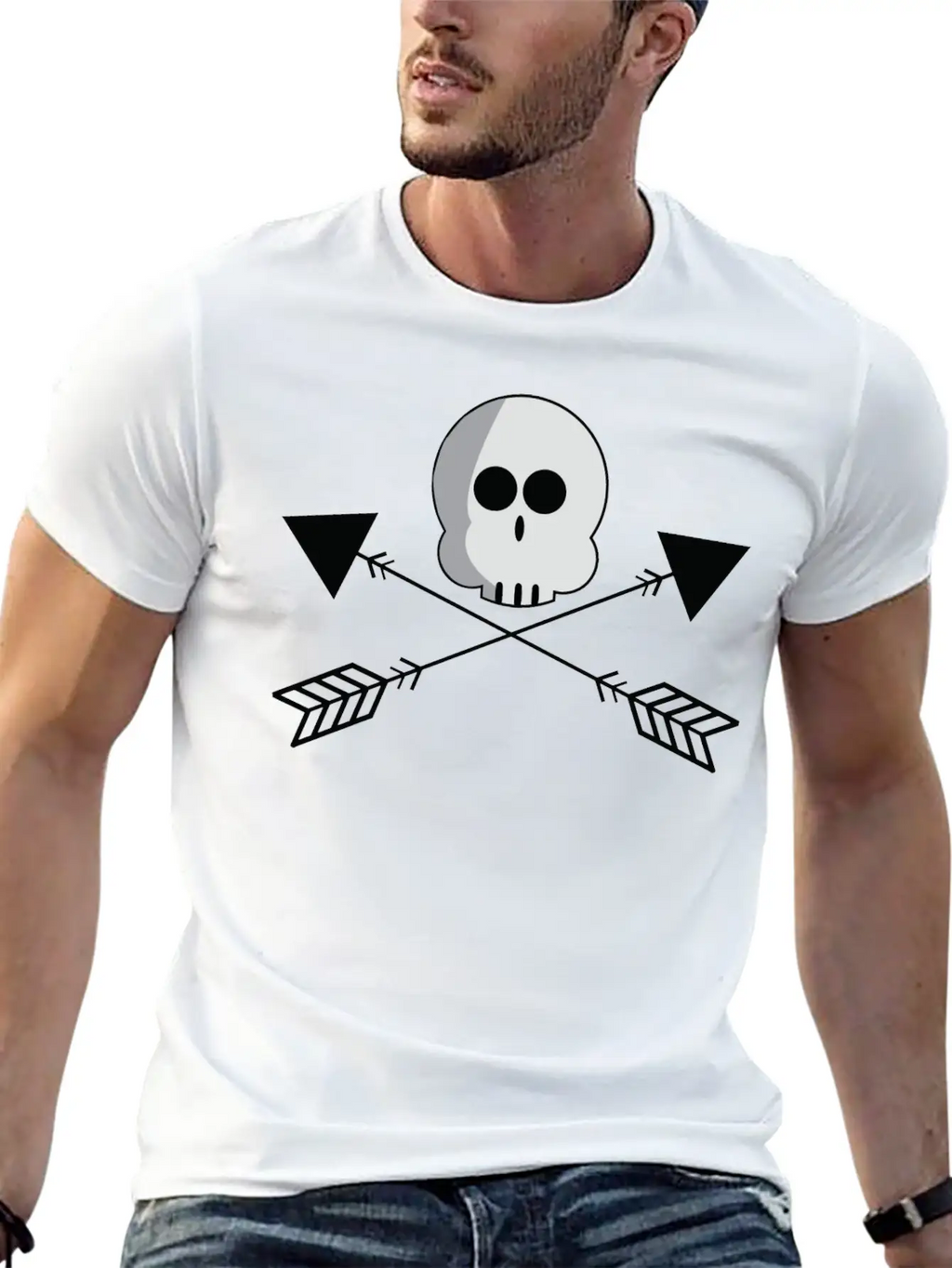 Halloween Boo And Arrow T Shirt Stylish Everyday T-Shirt – Unisex Basic Cotton Tee