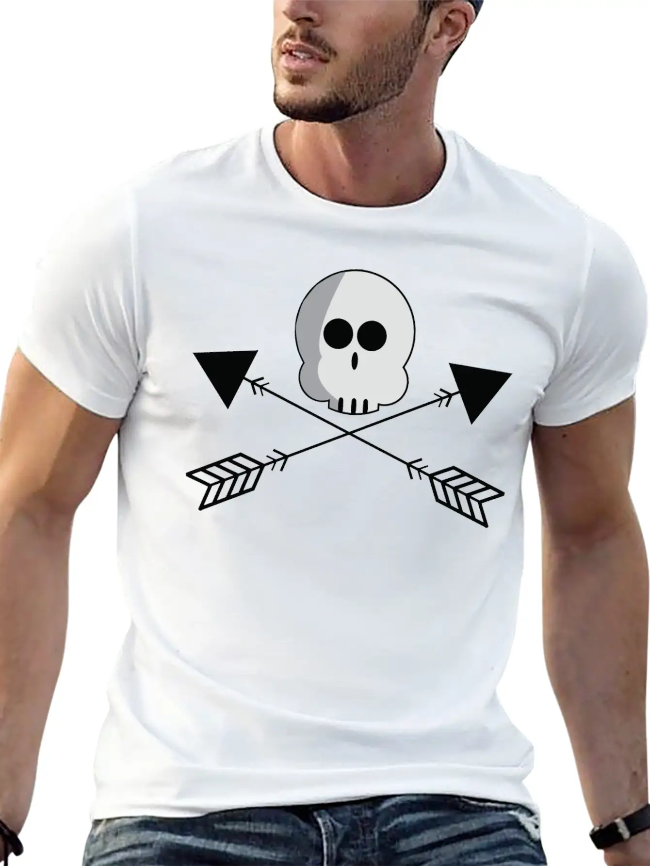 Halloween Boo And Arrow T Shirt Stylish Everyday T-Shirt – Unisex Basic Cotton Tee