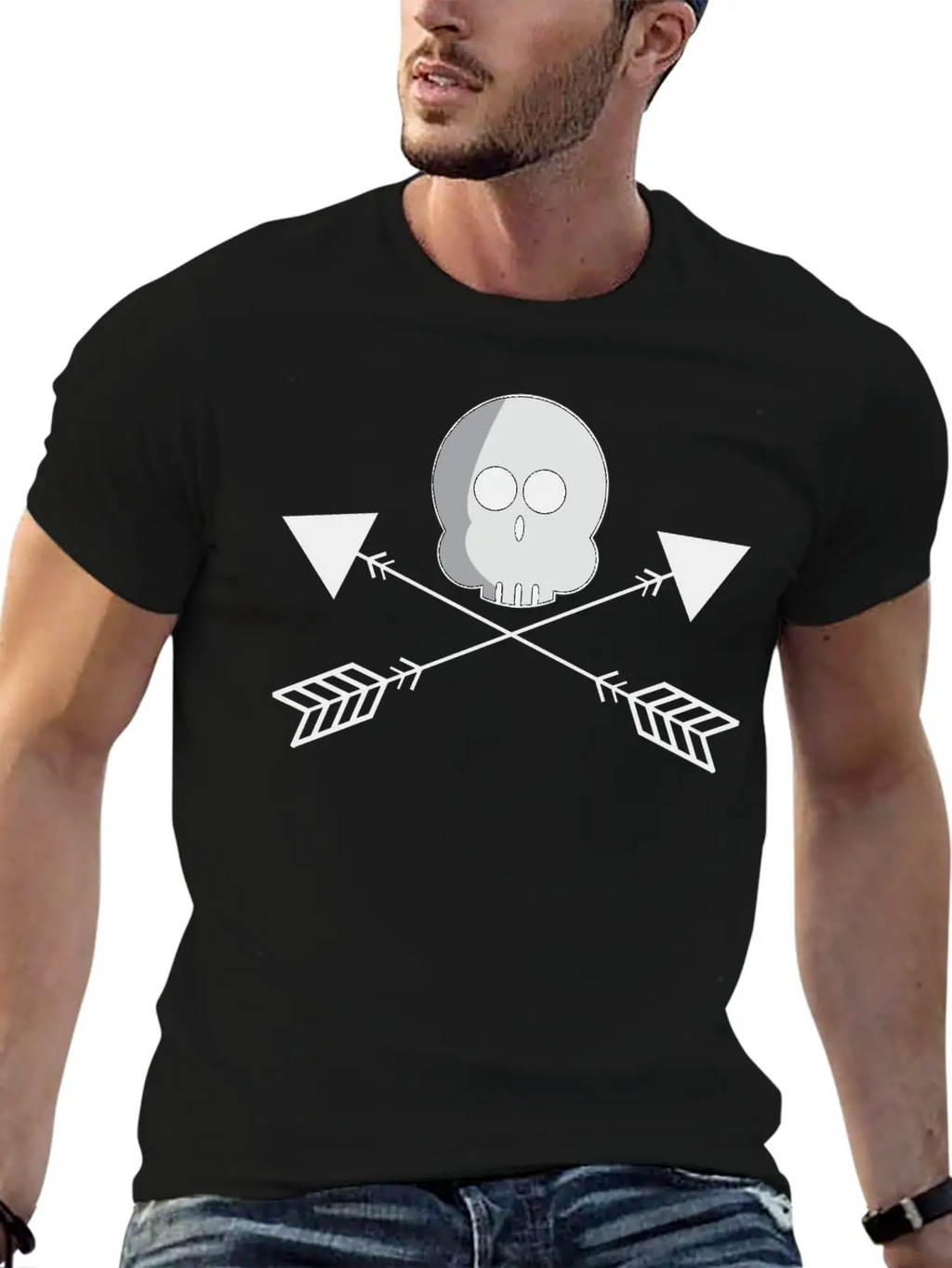 Halloween Boo And Arrow T Shirt Stylish Everyday T-Shirt – Unisex Basic Cotton Tee