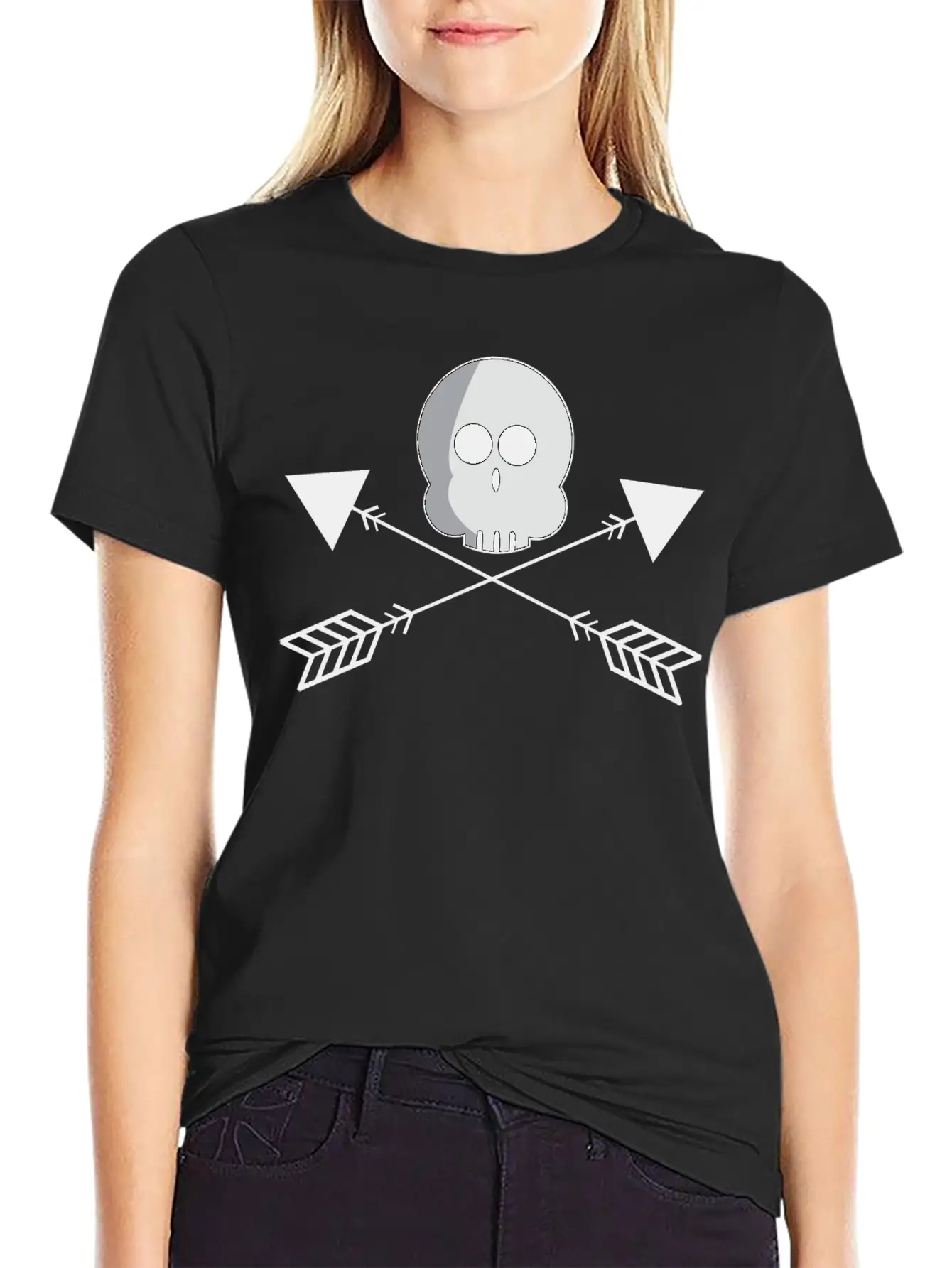 Halloween Boo And Arrow T Shirt Stylish Everyday T-Shirt – Unisex Basic Cotton Tee