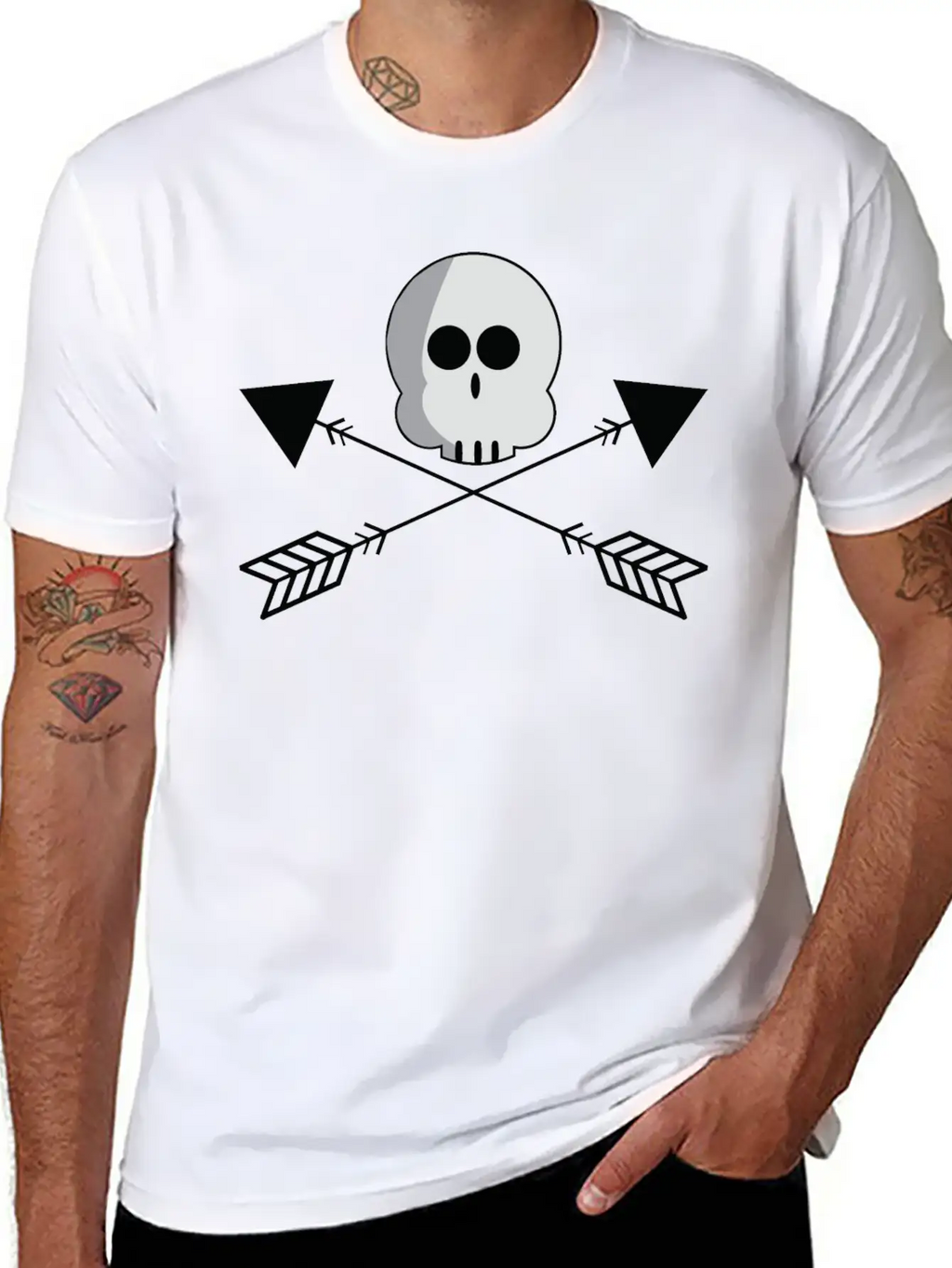 Halloween Boo And Arrow T Shirt Stylish Everyday T-Shirt – Unisex Basic Cotton Tee
