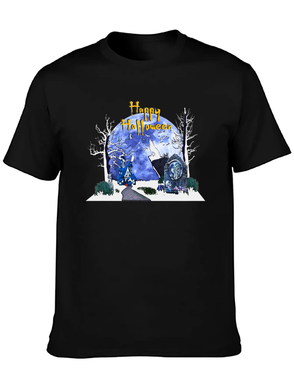 Halloween Breathable Graphic T-Shirt – Perfect For Casual Days