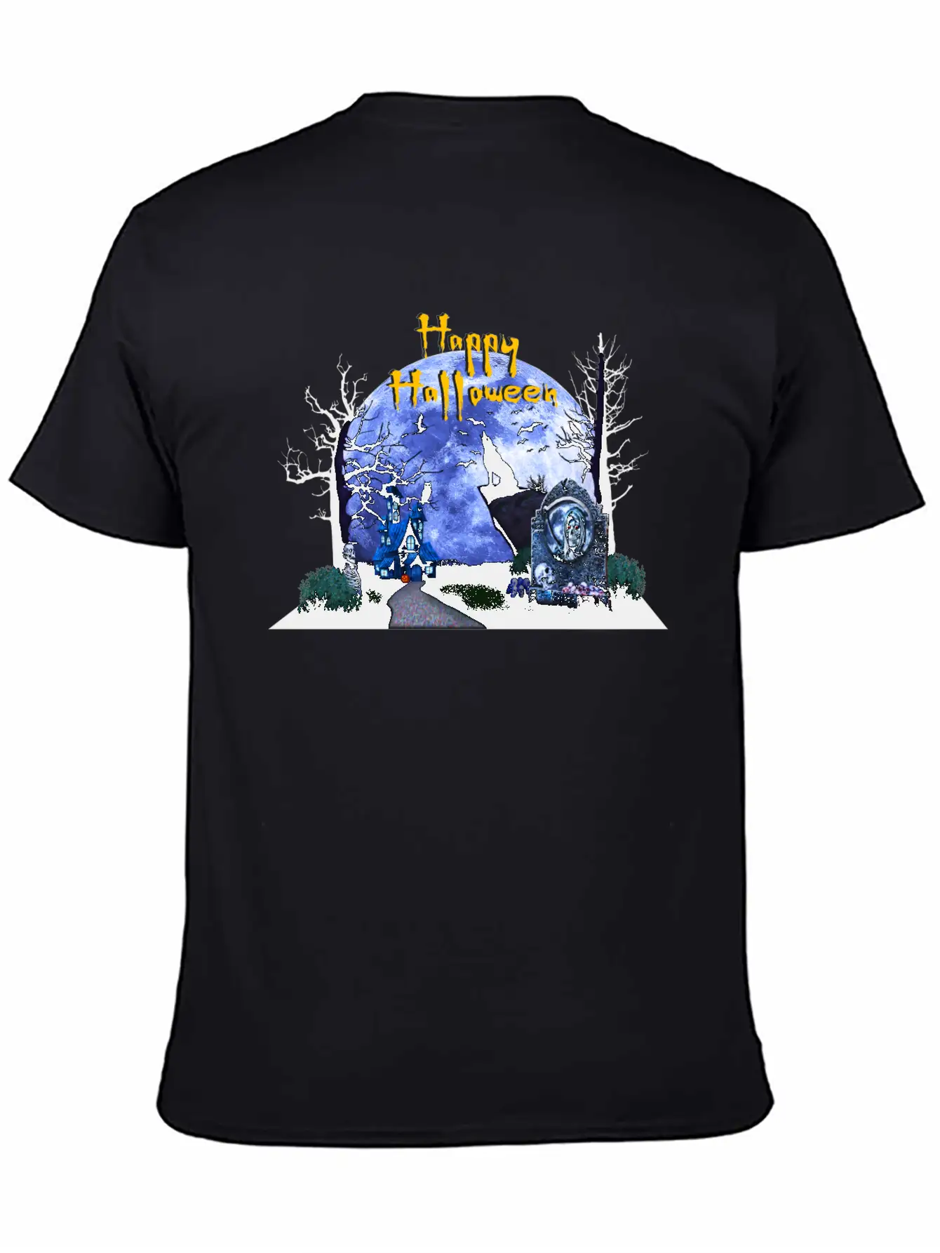 Halloween Breathable Graphic T-Shirt – Perfect For Casual Days