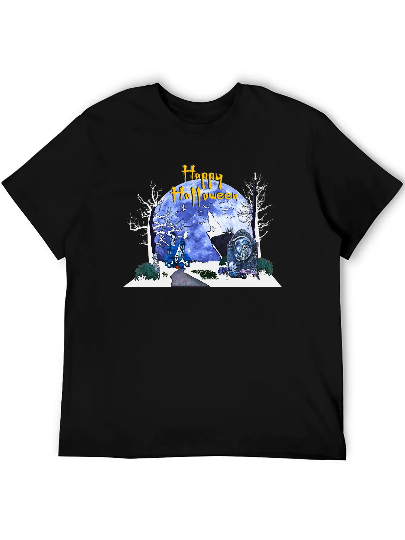 Halloween Breathable Graphic T-Shirt – Perfect For Casual Days