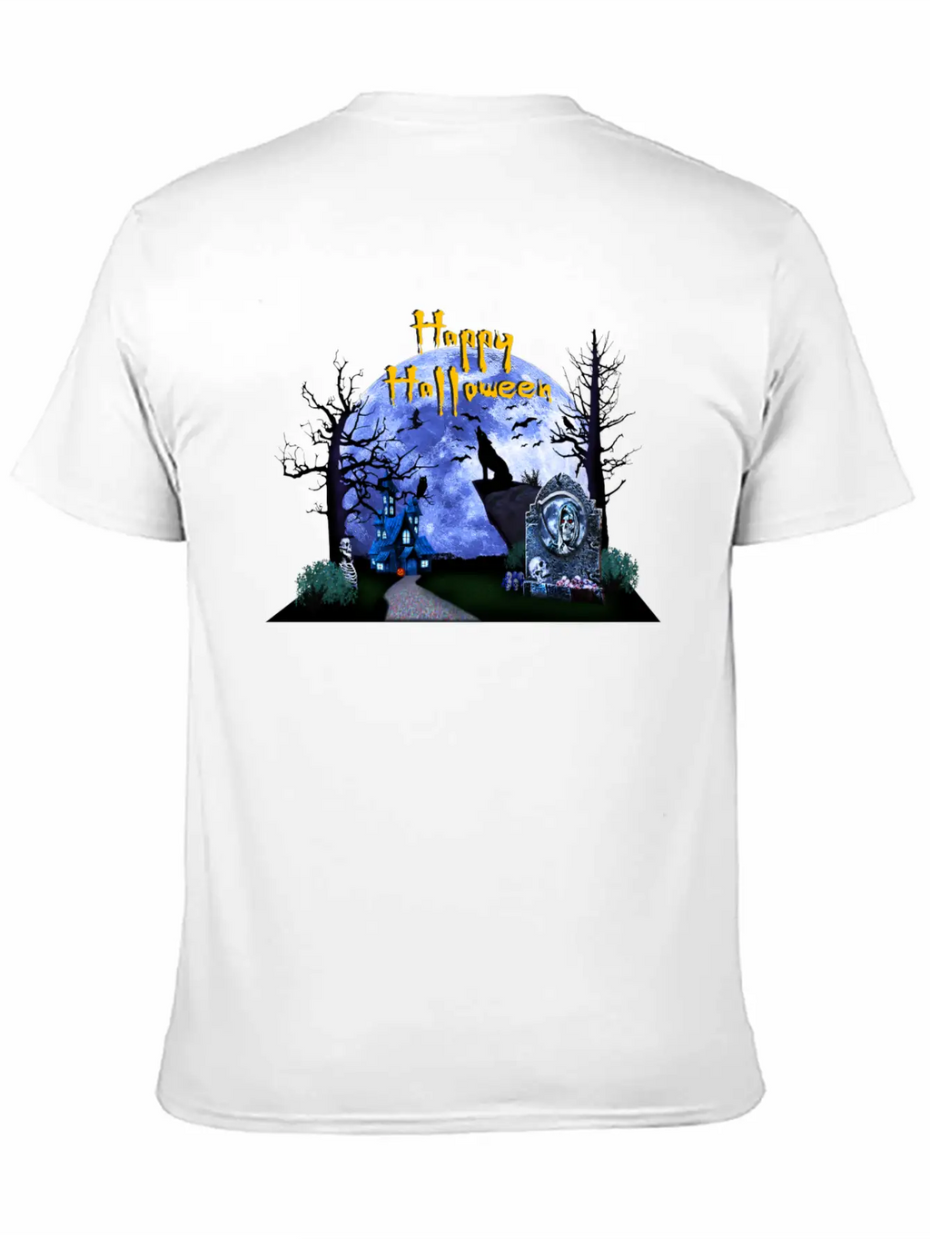 Halloween Breathable Graphic T-Shirt – Perfect For Casual Days