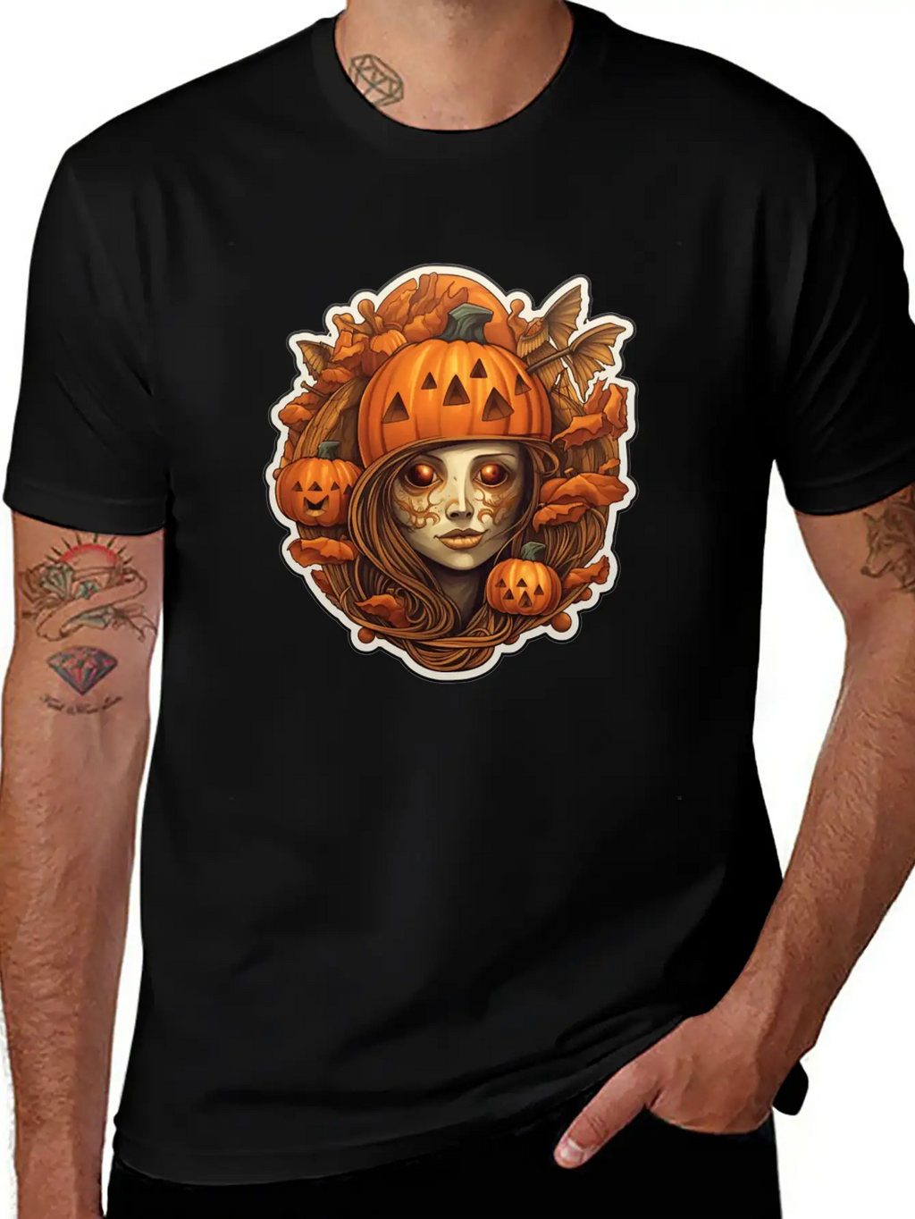Halloween Cute Girl Breathable Graphic T-Shirt – Perfect For Casual Days