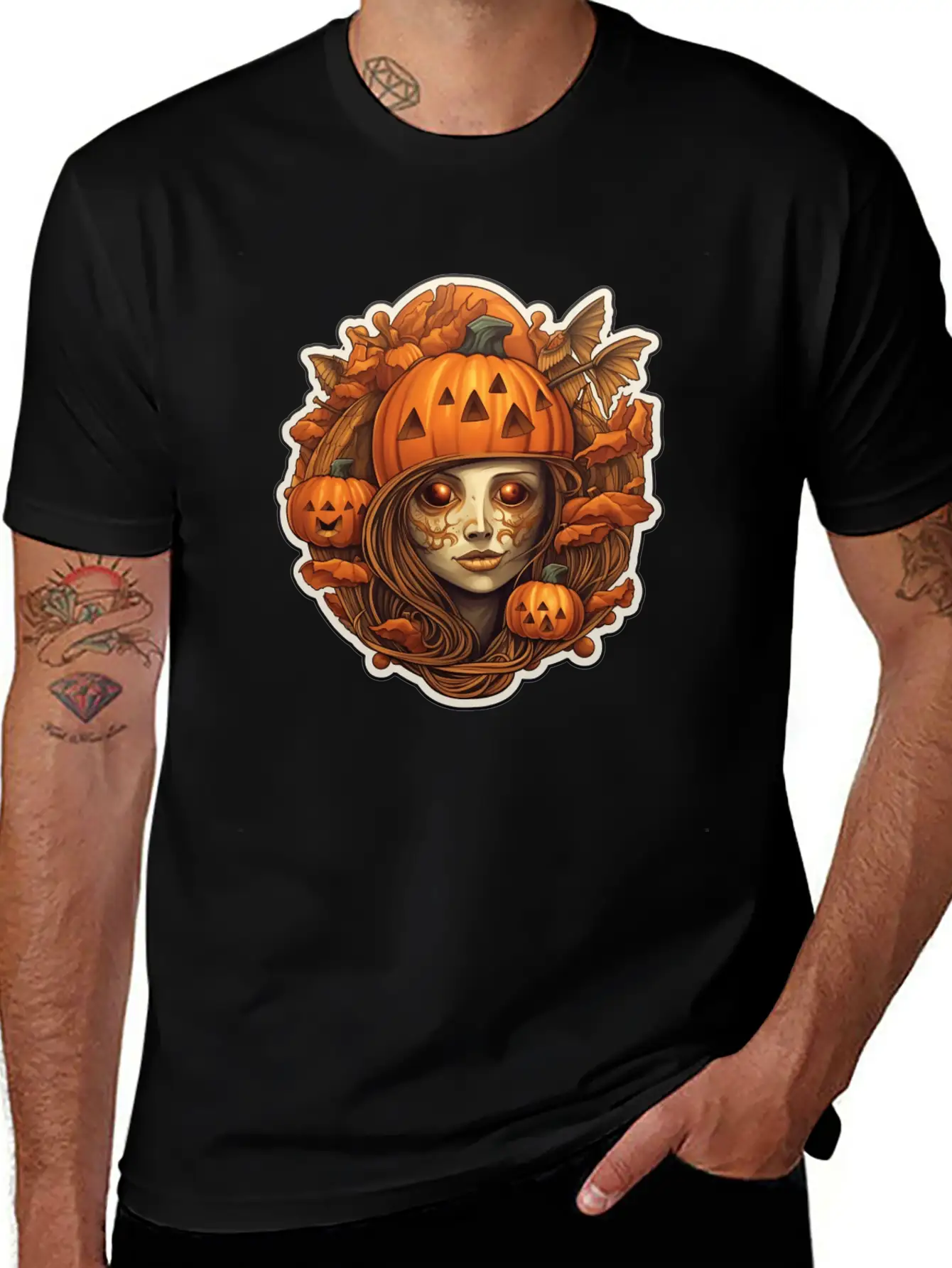 Halloween Cute Girl Breathable Graphic T-Shirt – Perfect For Casual Days
