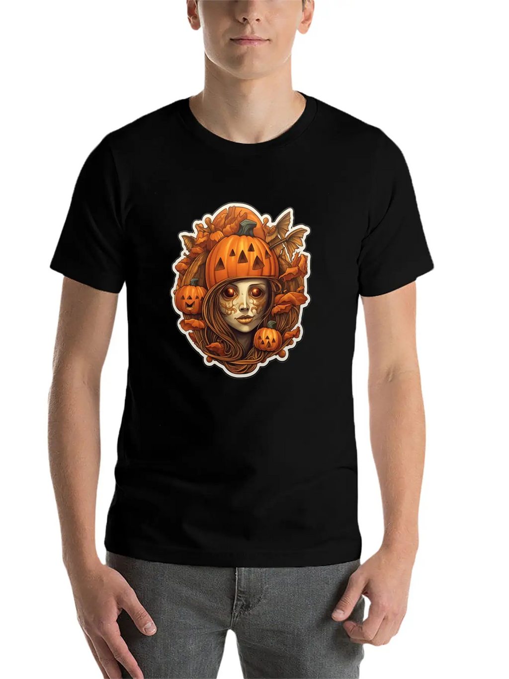 Halloween Cute Girl Breathable Graphic T-Shirt – Perfect For Casual Days