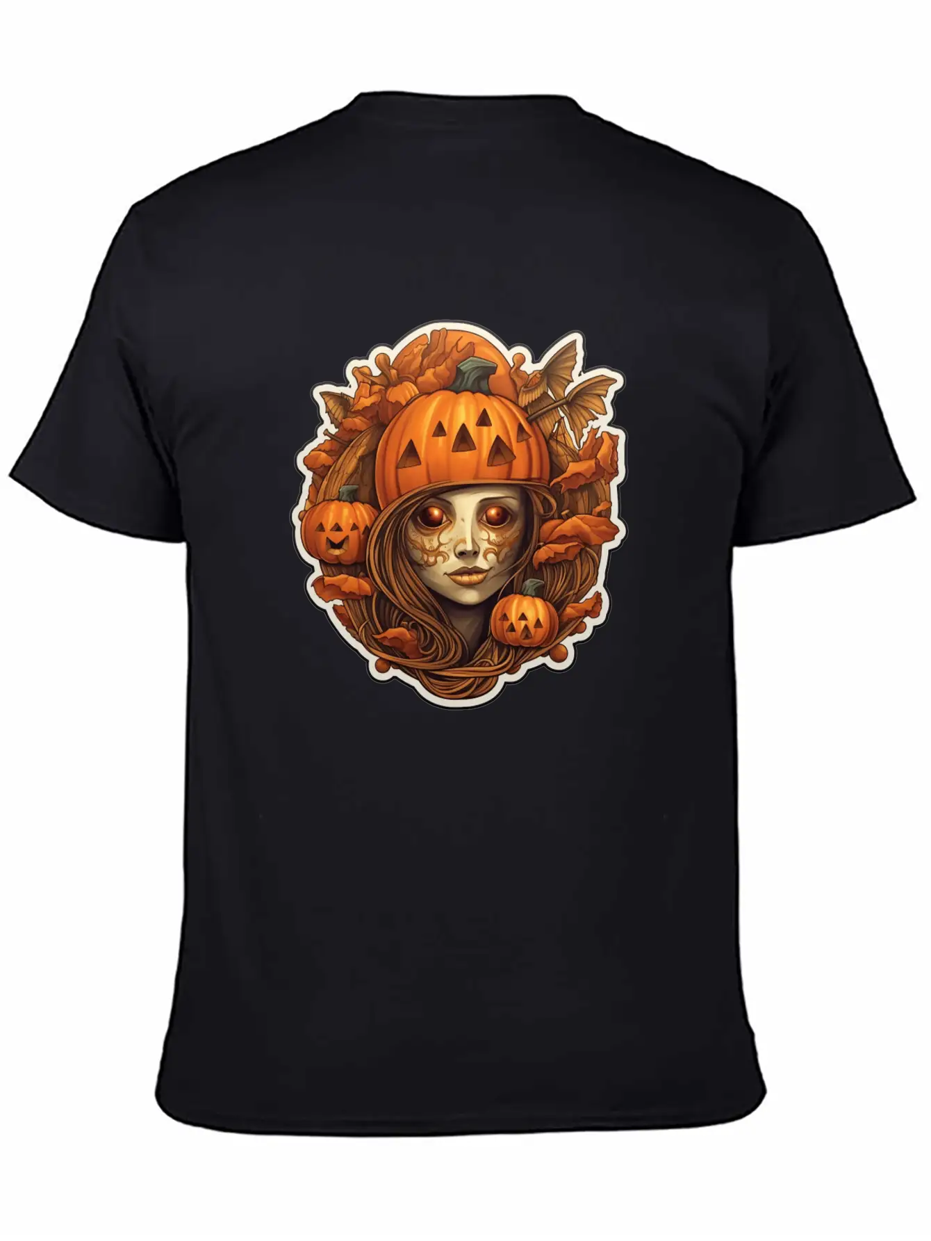 Halloween Cute Girl Breathable Graphic T-Shirt – Perfect For Casual Days