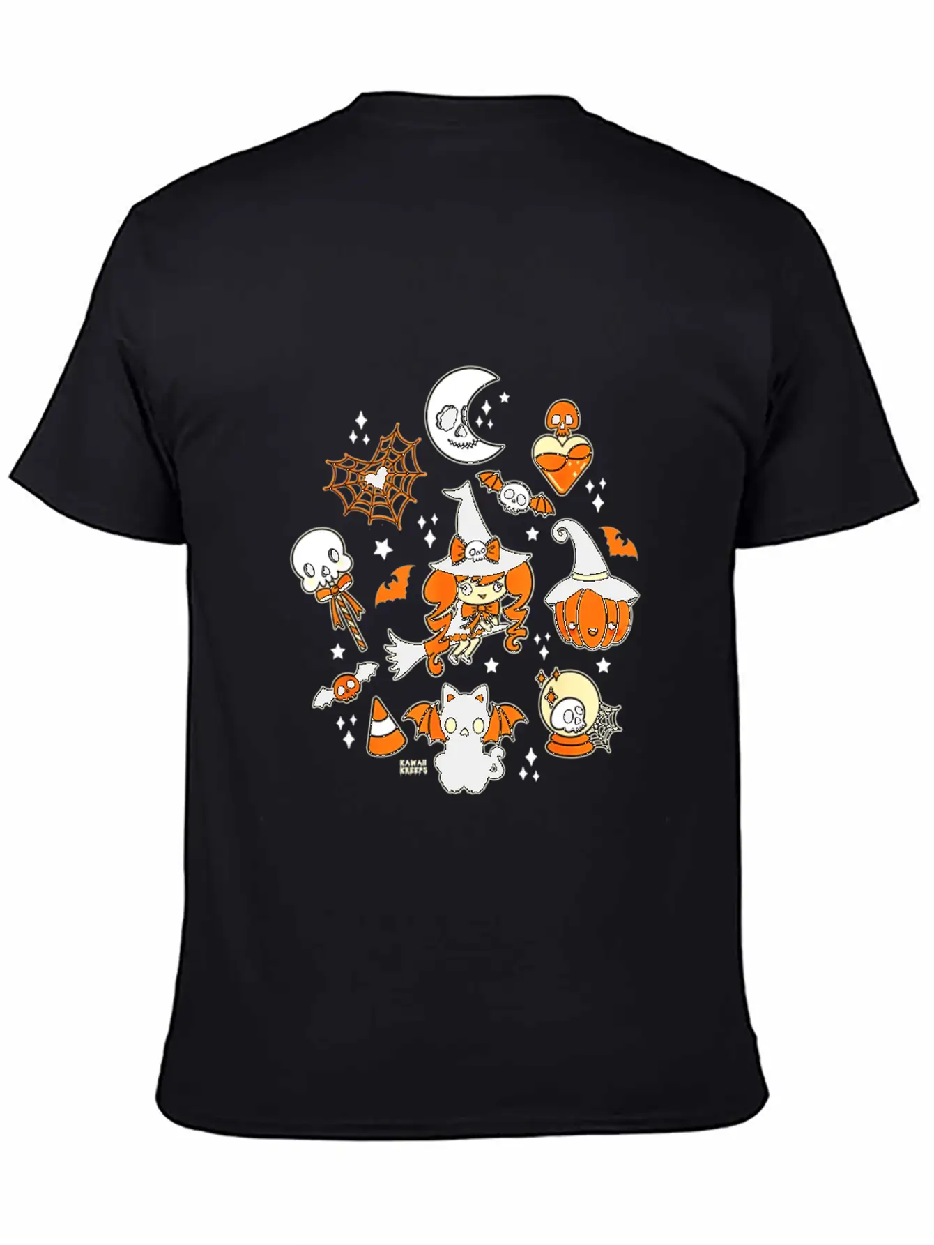 Halloween Doodle Vintage Witchy Magical PastelGoth Essential Cotton Tee For Daily Outfits – Unisex Style