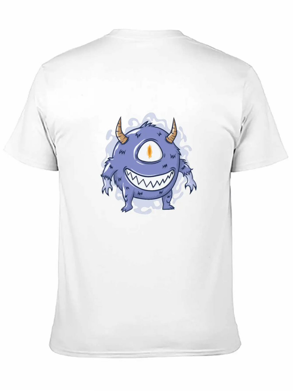 Halloween Hairy Monster With One Eye Basic Graphic T-Shirt – Daily Comfort In Soft Cotton