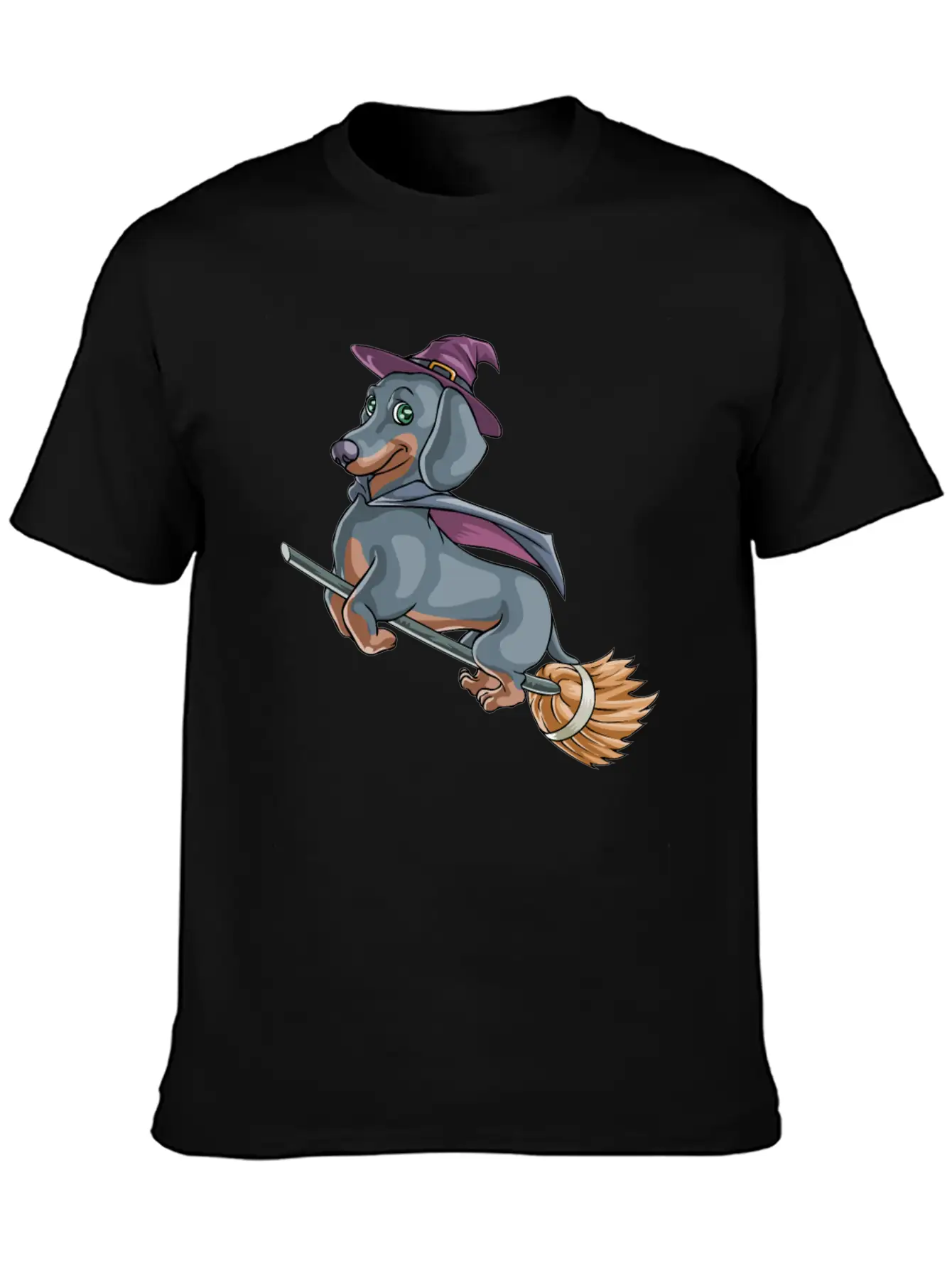 Halloween Halloweiner Dog Witch Timeless Short Sleeve Tee – Comfy And Minimalist Design