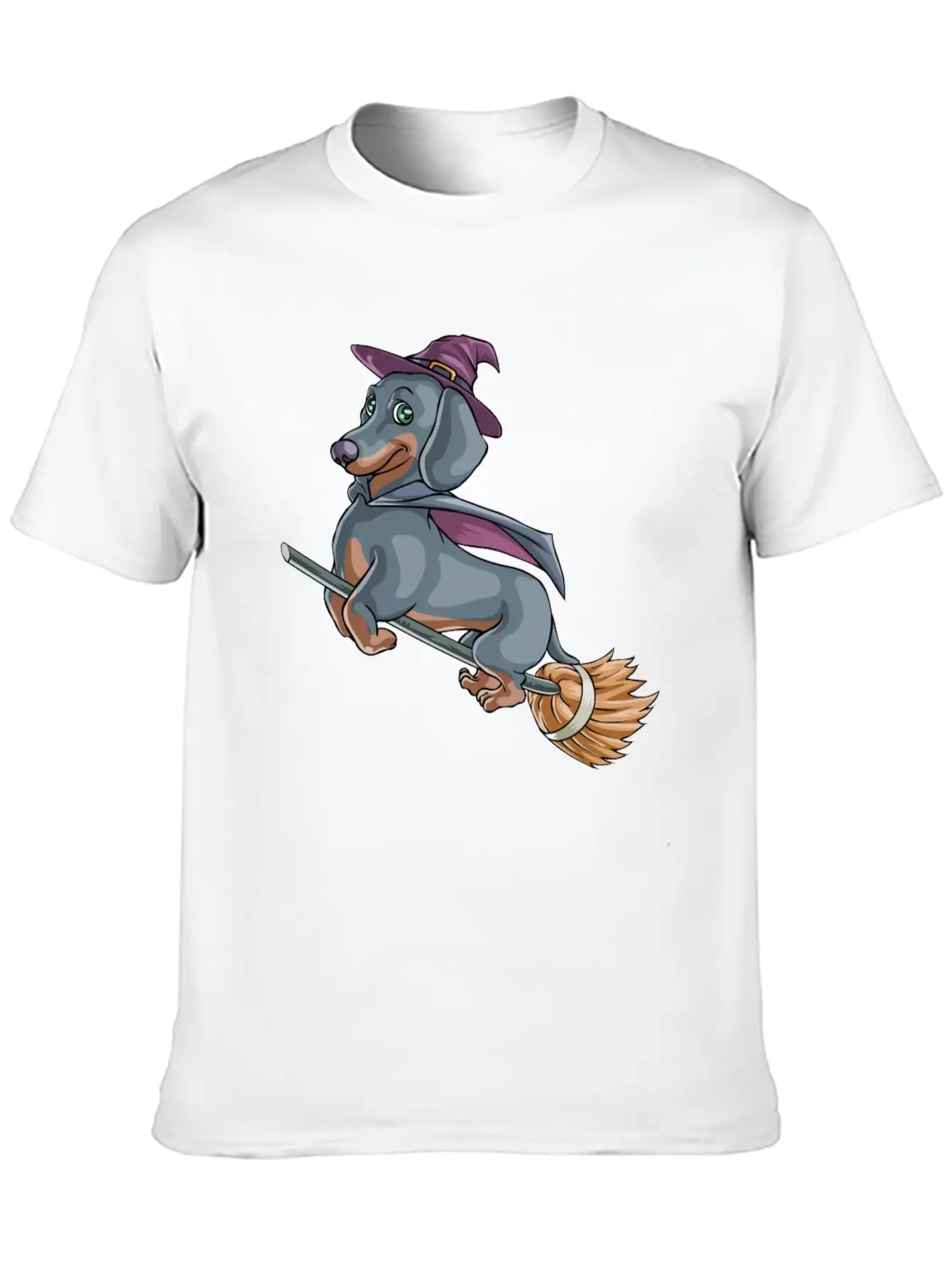 Halloween Halloweiner Dog Witch Timeless Short Sleeve Tee – Comfy And Minimalist Design