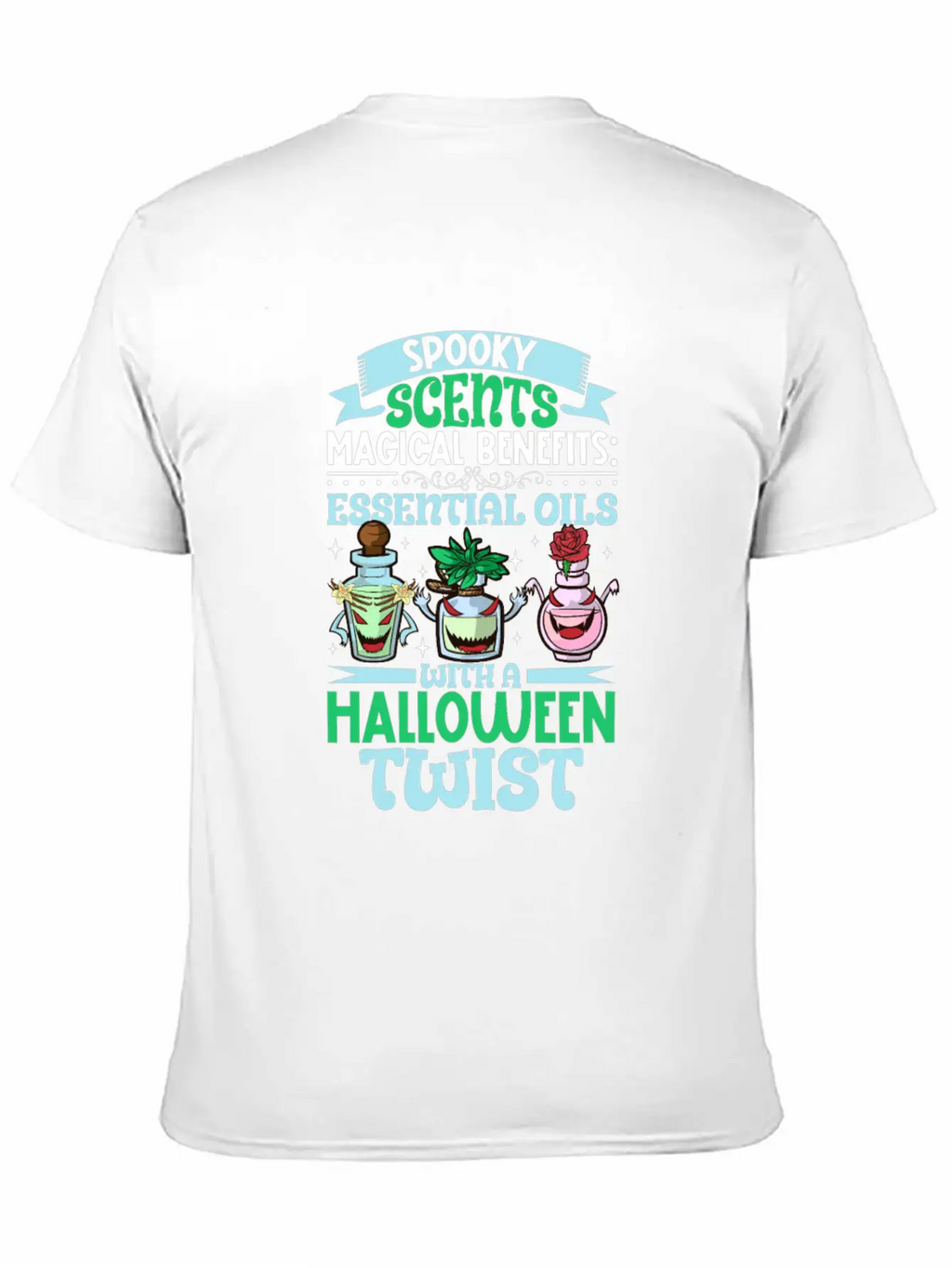 Halloween Horror Essential Oils Autumn Essential Breathable Graphic T-Shirt – Perfect For Casual Days