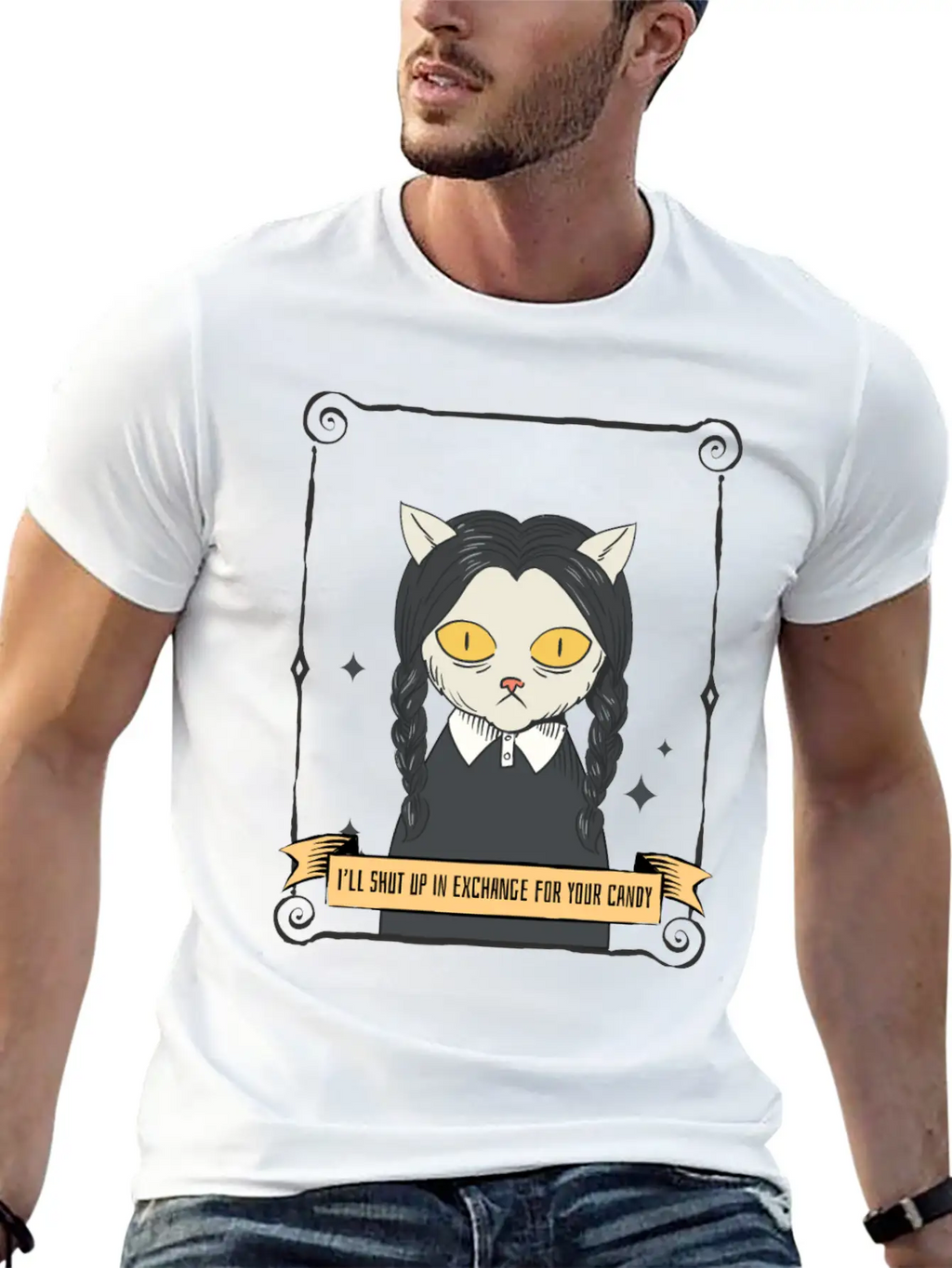 Halloween I Ll Shut Up In Exchange For Your Candy Stylish Everyday T-Shirt – Unisex Basic Cotton Tee
