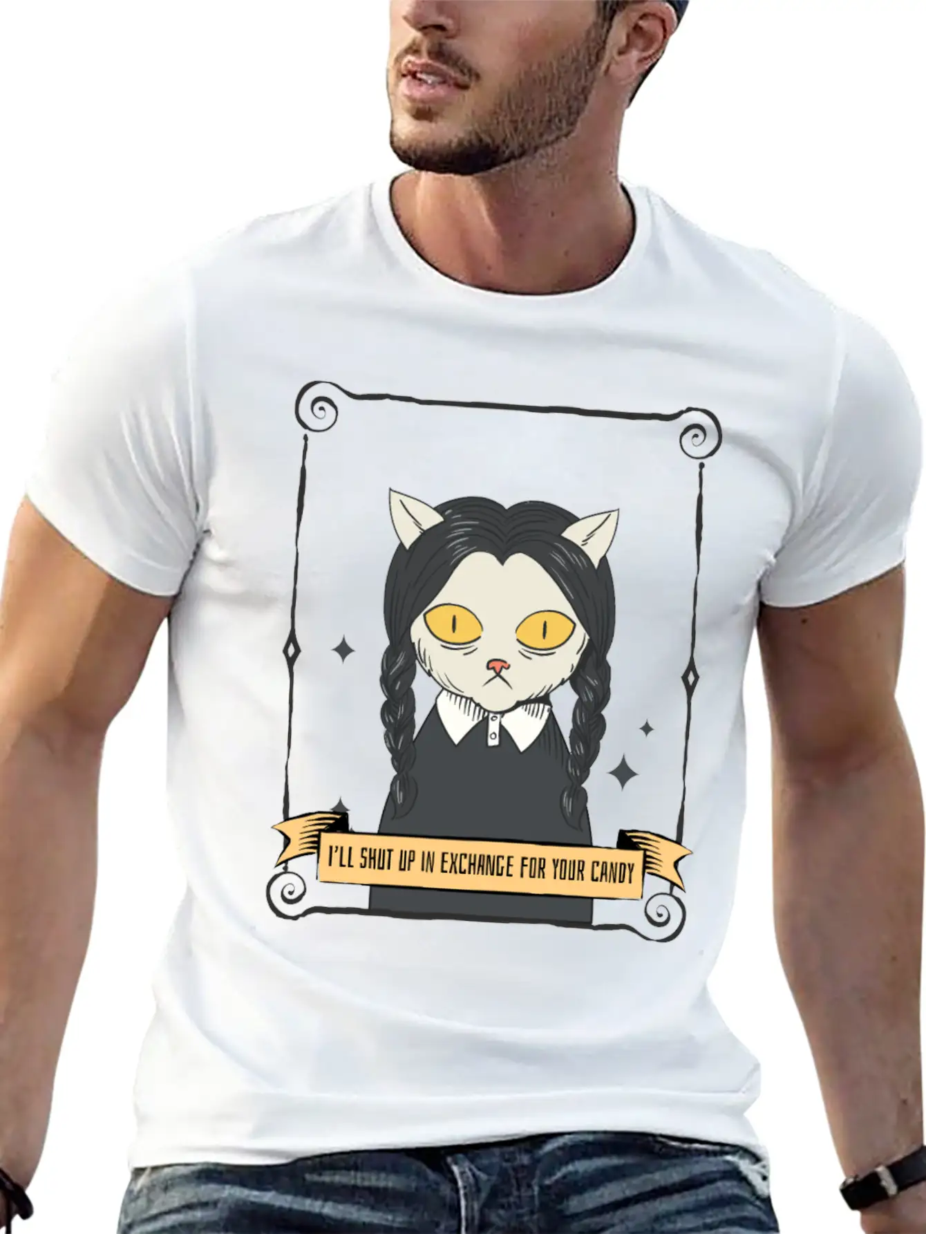 Halloween I Ll Shut Up In Exchange For Your Candy Stylish Everyday T-Shirt – Unisex Basic Cotton Tee