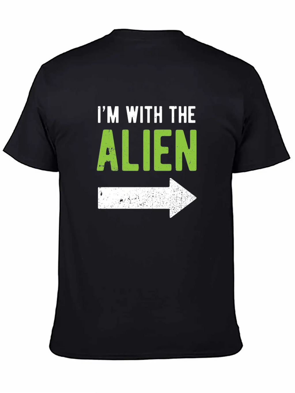 Halloween I'm With The Alien Funny Matching Part 1 Basic Graphic T-Shirt – Daily Comfort In Soft Cotton