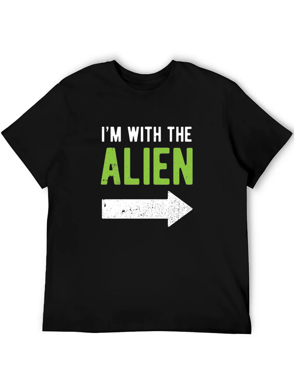 Halloween I'm With The Alien Funny Matching Part 1 Basic Graphic T-Shirt – Daily Comfort In Soft Cotton