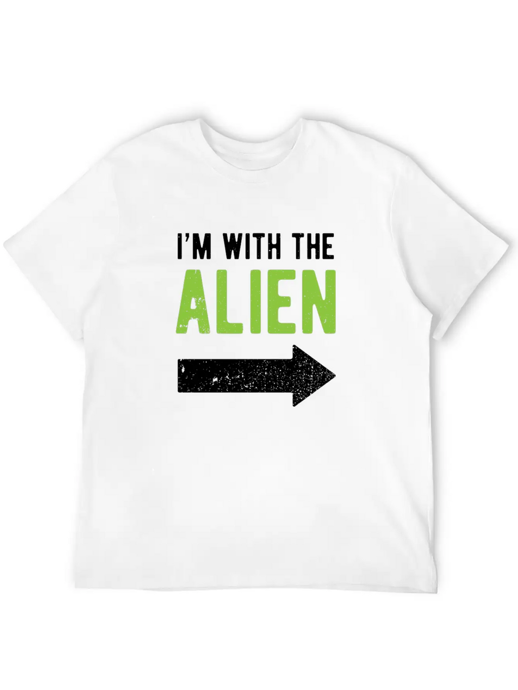 Halloween I'm With The Alien Funny Matching Part 1 Basic Graphic T-Shirt – Daily Comfort In Soft Cotton
