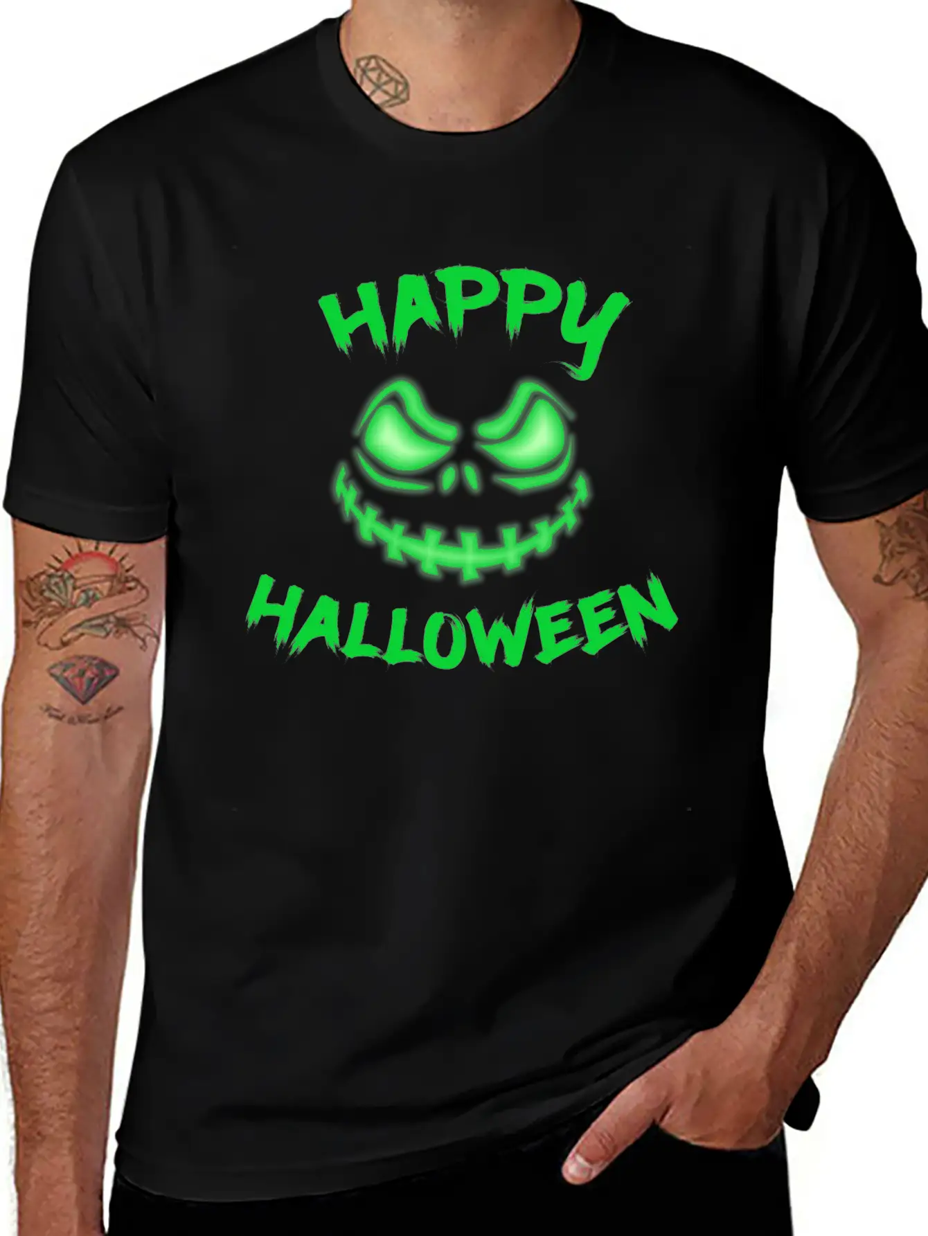 Halloween Pumpkin Face Fear Classic Cotton Tee – Unisex Comfort For Any Season