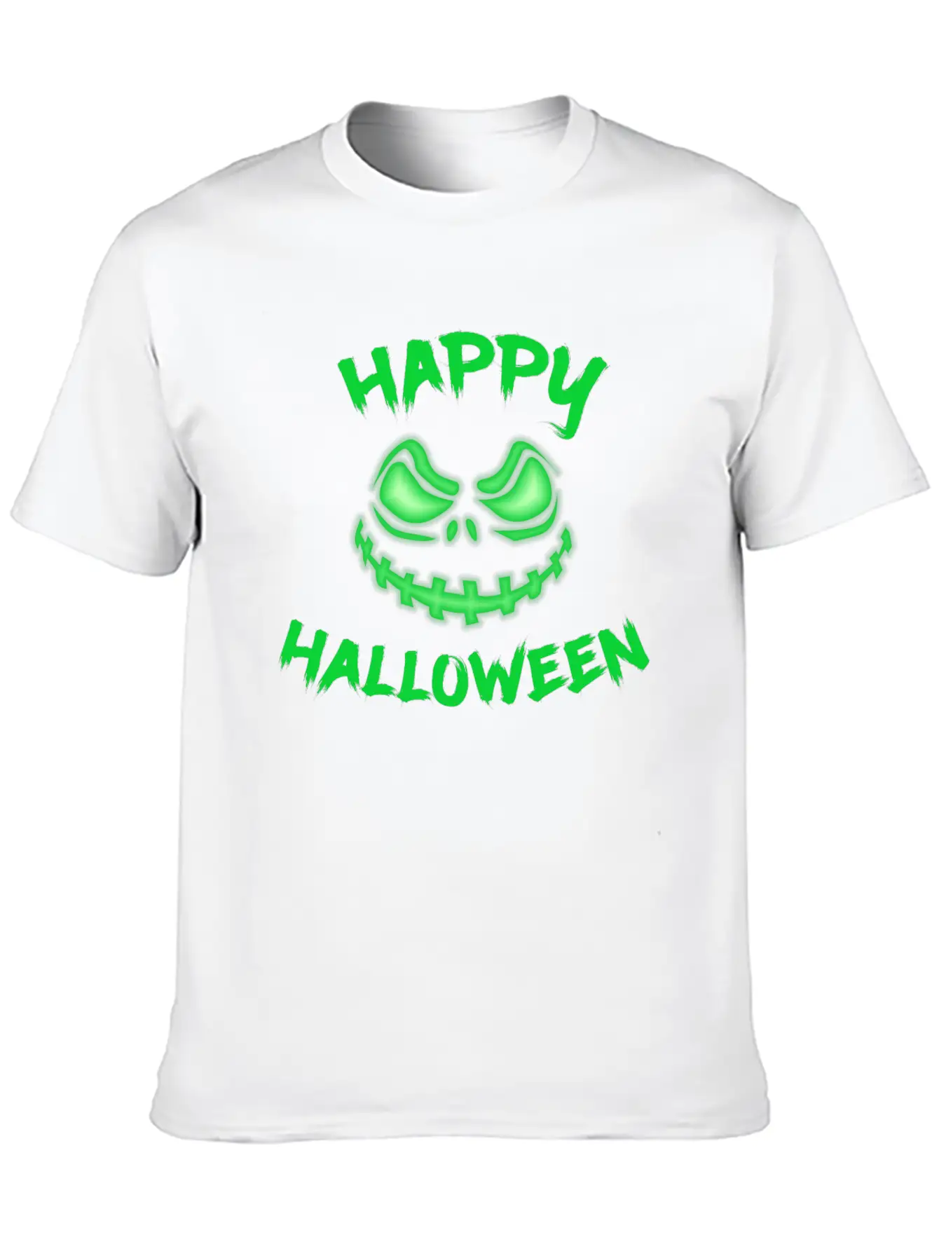Halloween Pumpkin Face Fear Classic Cotton Tee – Unisex Comfort For Any Season