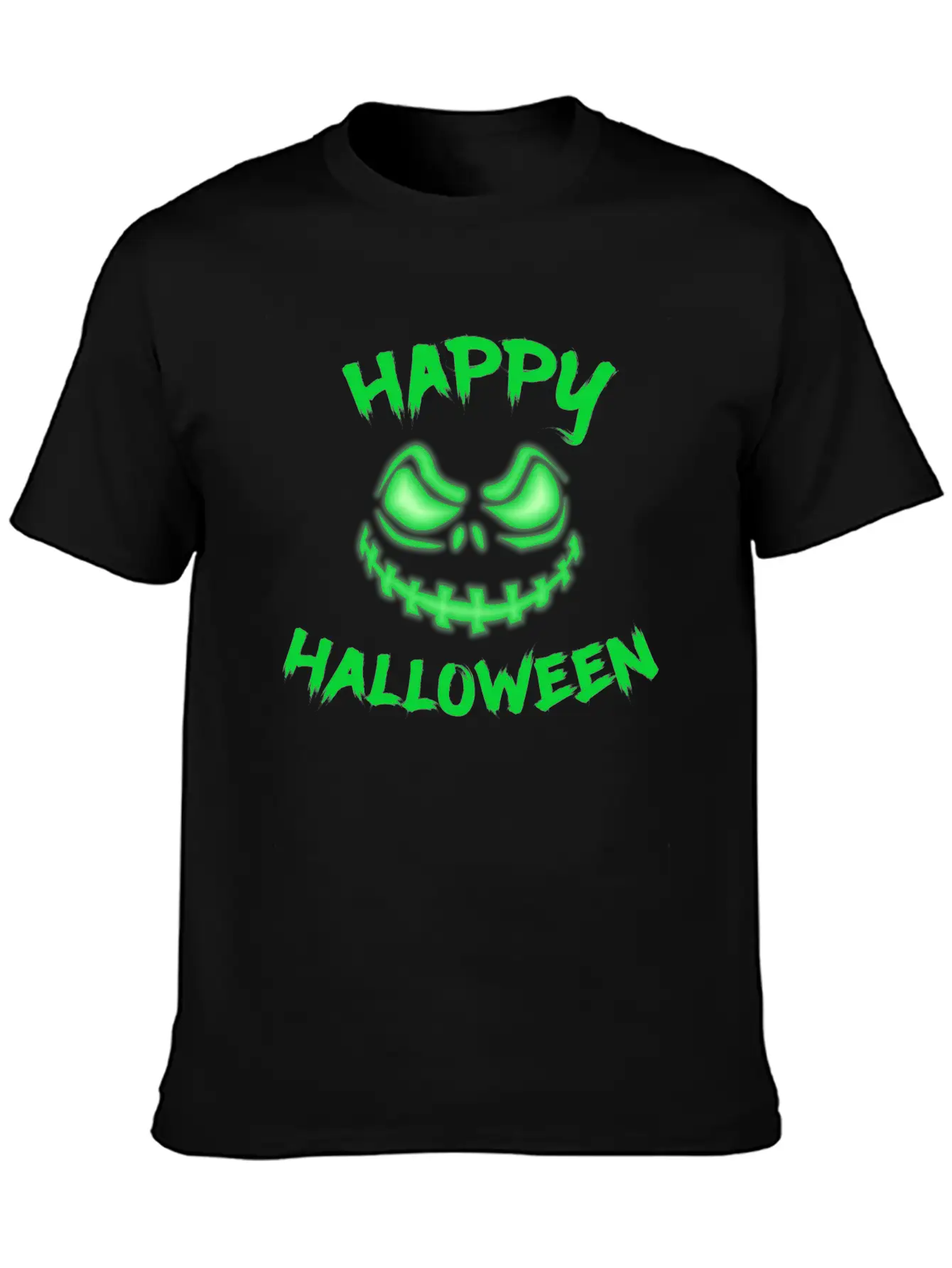 Halloween Pumpkin Face Fear Classic Cotton Tee – Unisex Comfort For Any Season