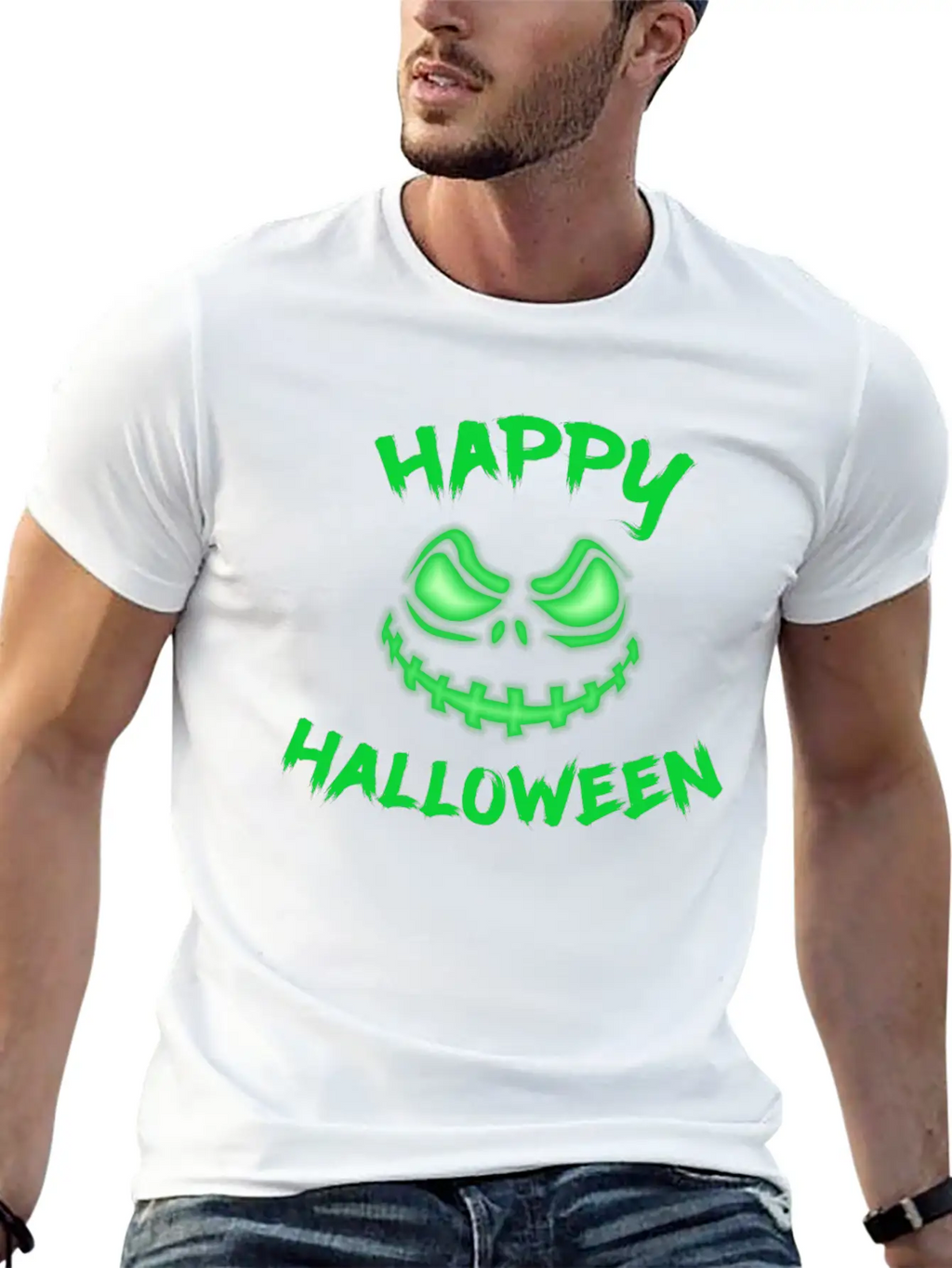 Halloween Pumpkin Face Fear Classic Cotton Tee – Unisex Comfort For Any Season
