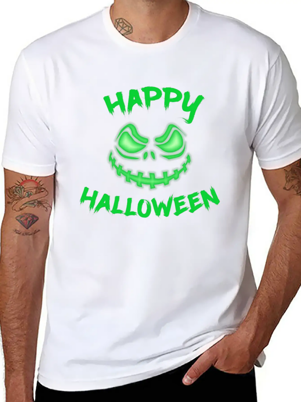 Halloween Pumpkin Face Fear Classic Cotton Tee – Unisex Comfort For Any Season