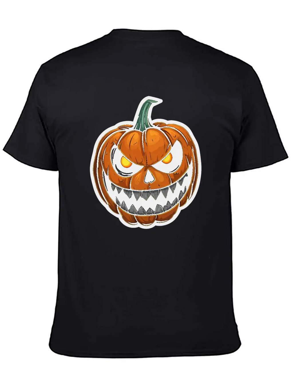 Halloween Pumpkin Face Glowing Eyes Grimace Classic Cotton Tee – Unisex Comfort For Any Season