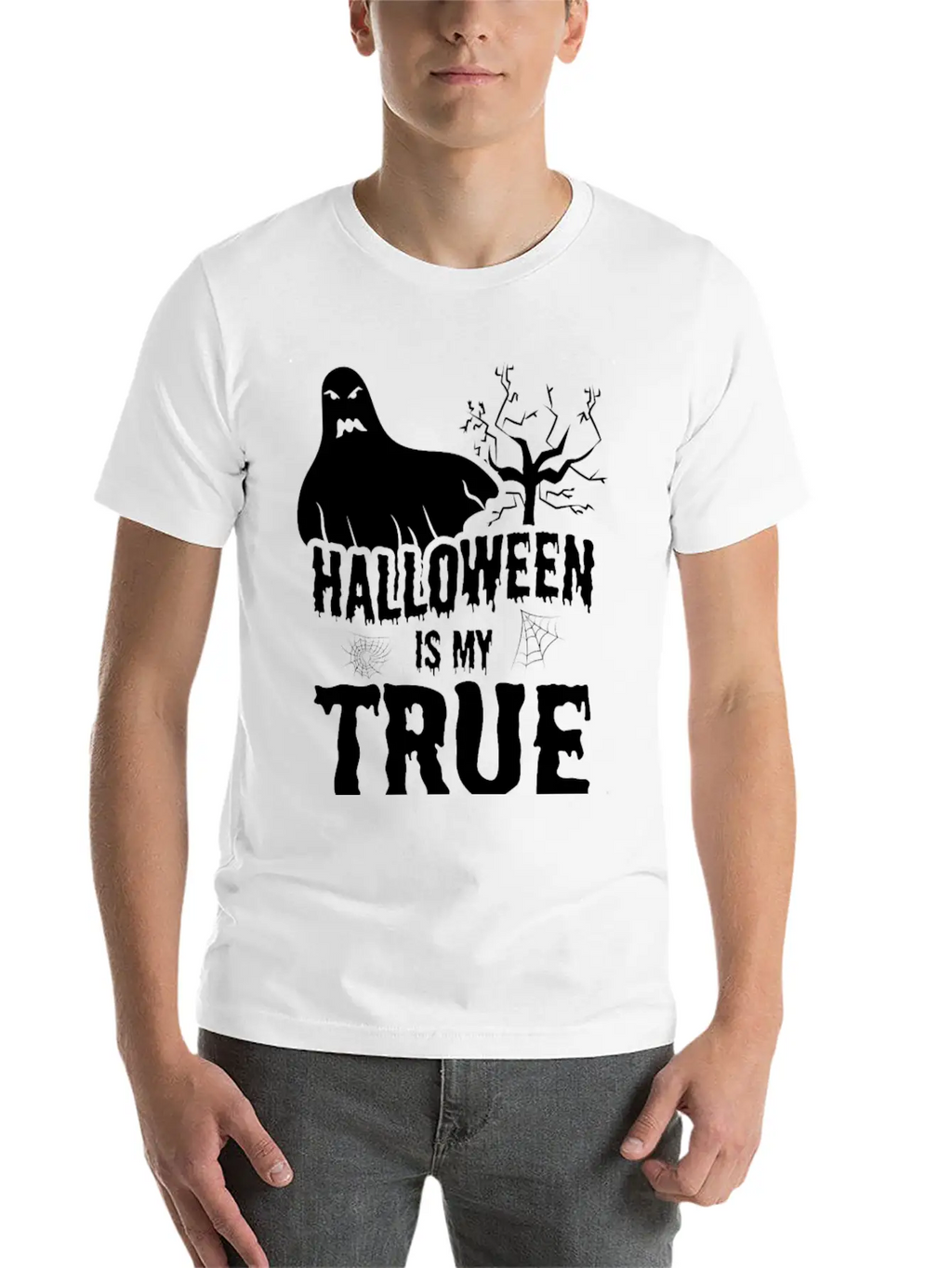 Halloween Spirit Dear Costume Party Classic Cotton Tee – Unisex Comfort For Any Season
