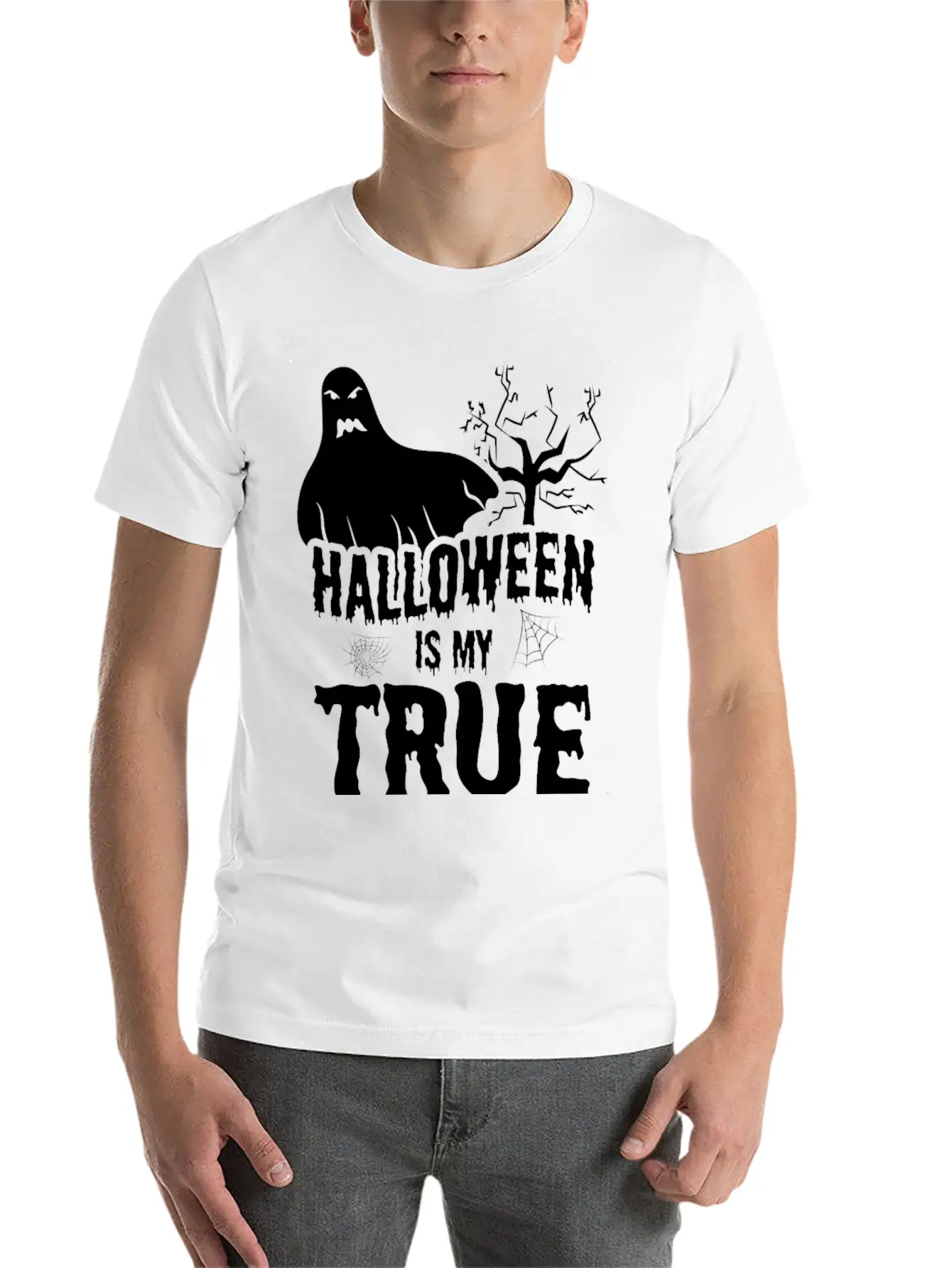Halloween Spirit Dear Costume Party Classic Cotton Tee – Unisex Comfort For Any Season