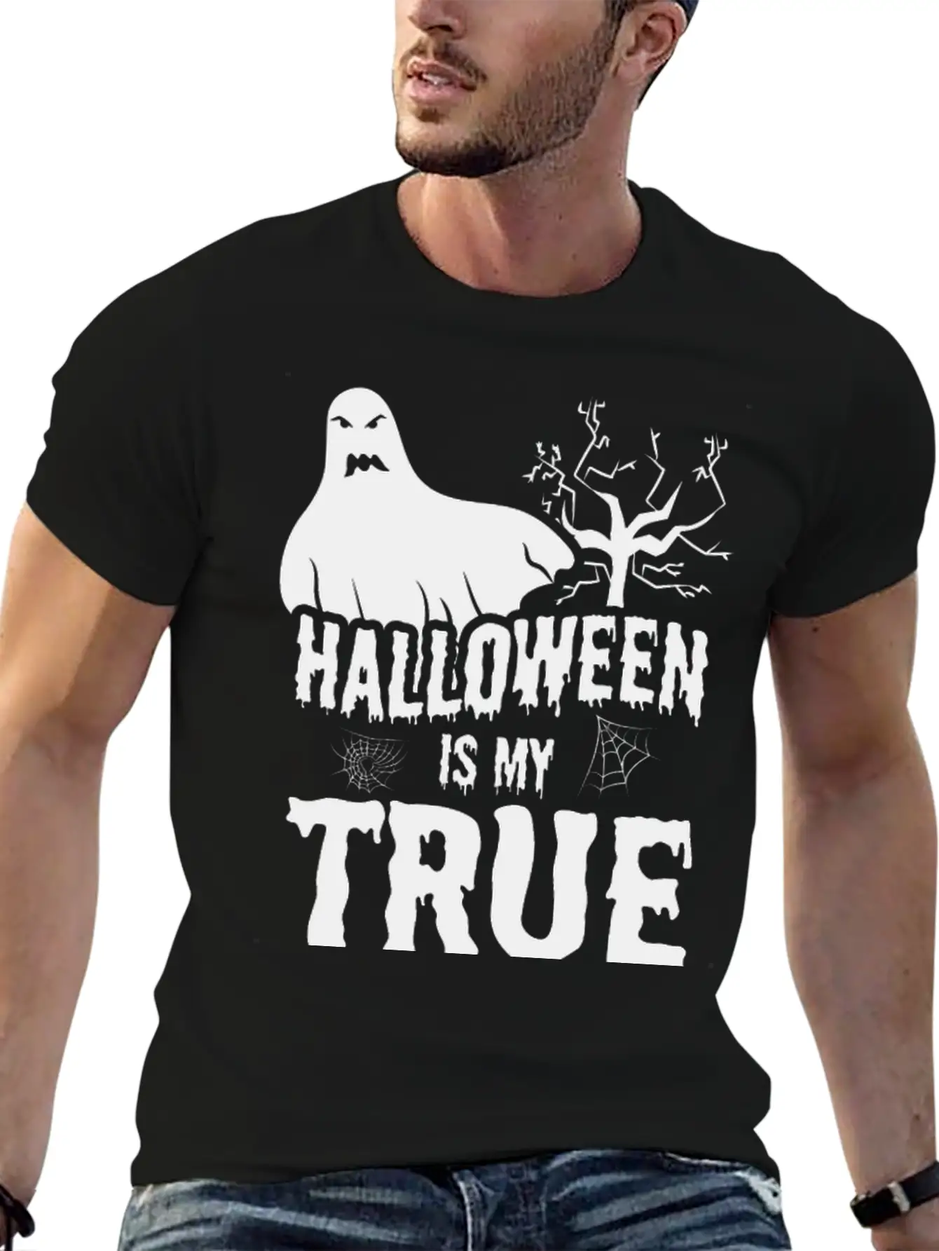 Halloween Spirit Dear Costume Party Classic Cotton Tee – Unisex Comfort For Any Season