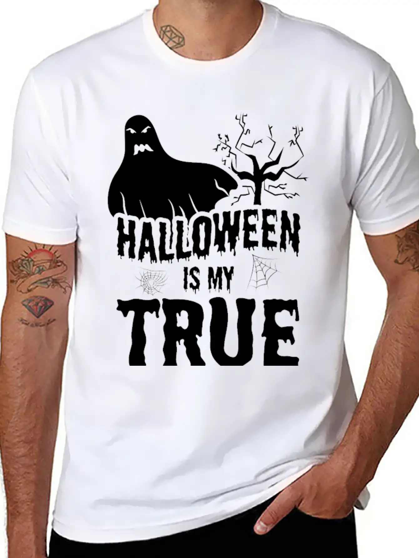 Halloween Spirit Dear Costume Party Classic Cotton Tee – Unisex Comfort For Any Season