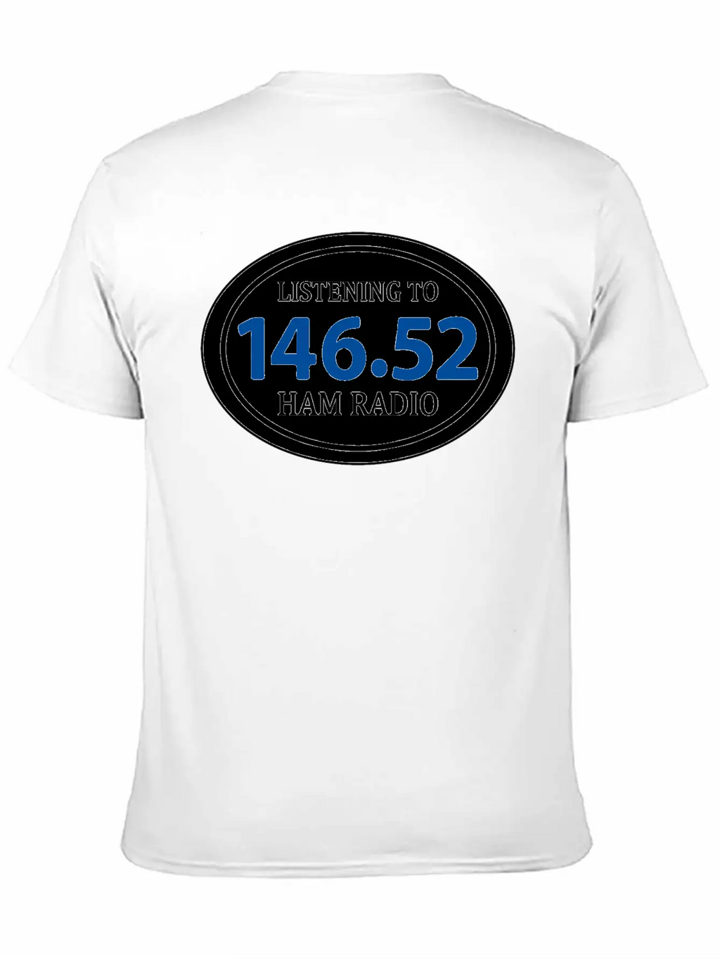 Ham Radio 146.52 Simplex Oval Essential Unisex Summer Tee – Soft Cotton Casual Fit